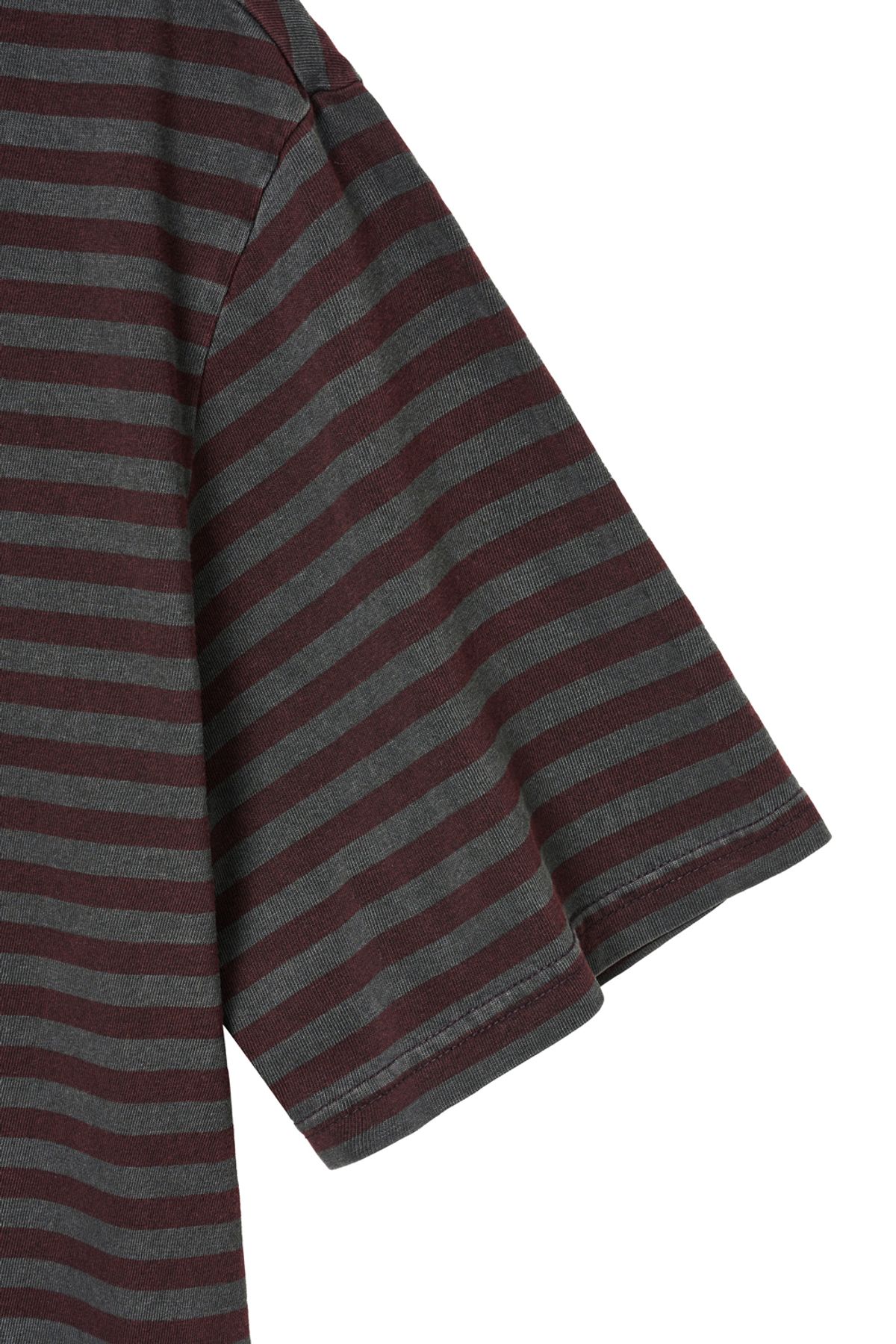해칭룸(HATCHINGROOM) VTG Stripe Polo Tee 1/2 Burgundy