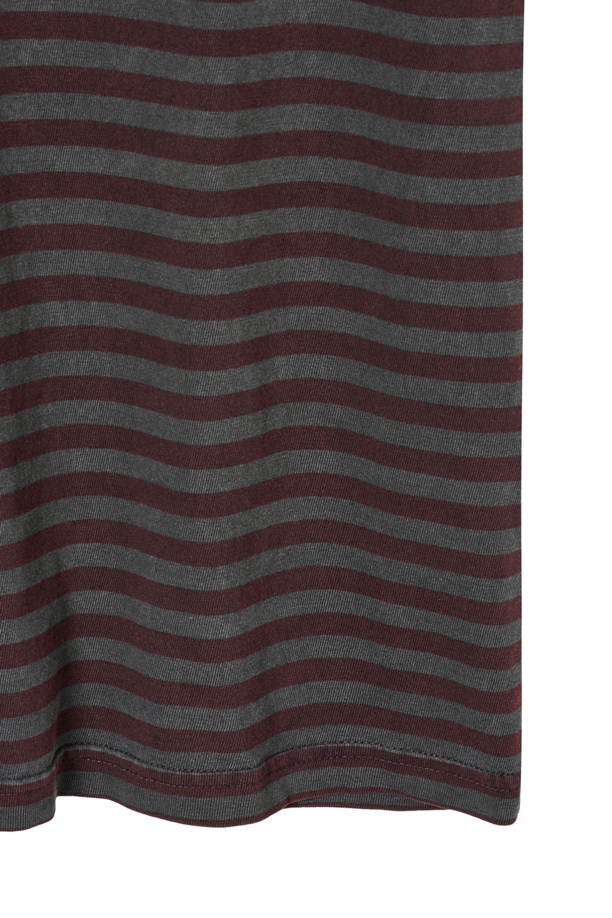해칭룸(HATCHINGROOM) VTG Stripe Polo Tee 1/2 Burgundy