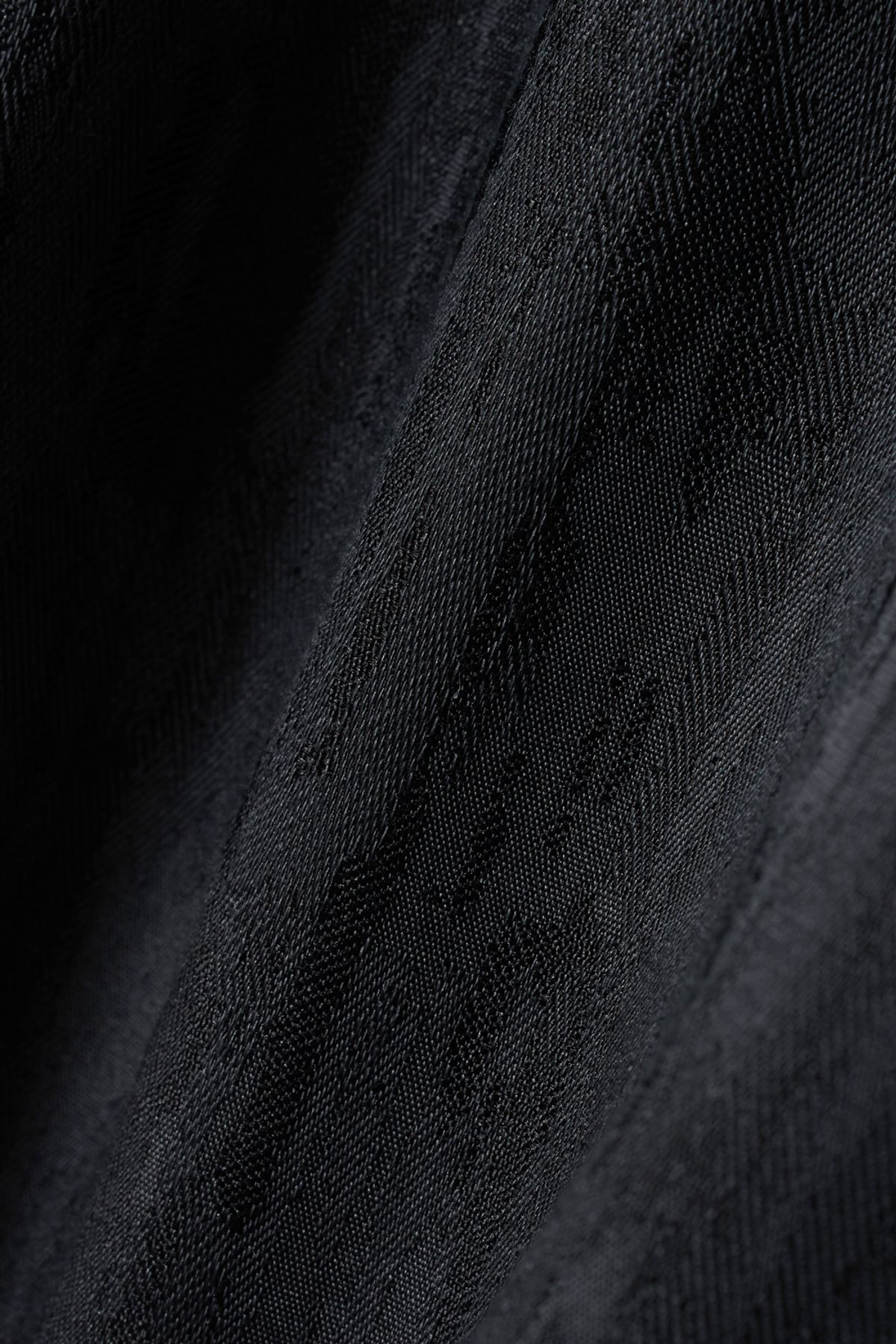 해칭룸(HATCHINGROOM) Wide Curve Trousers Jacquard Blue Charcoal