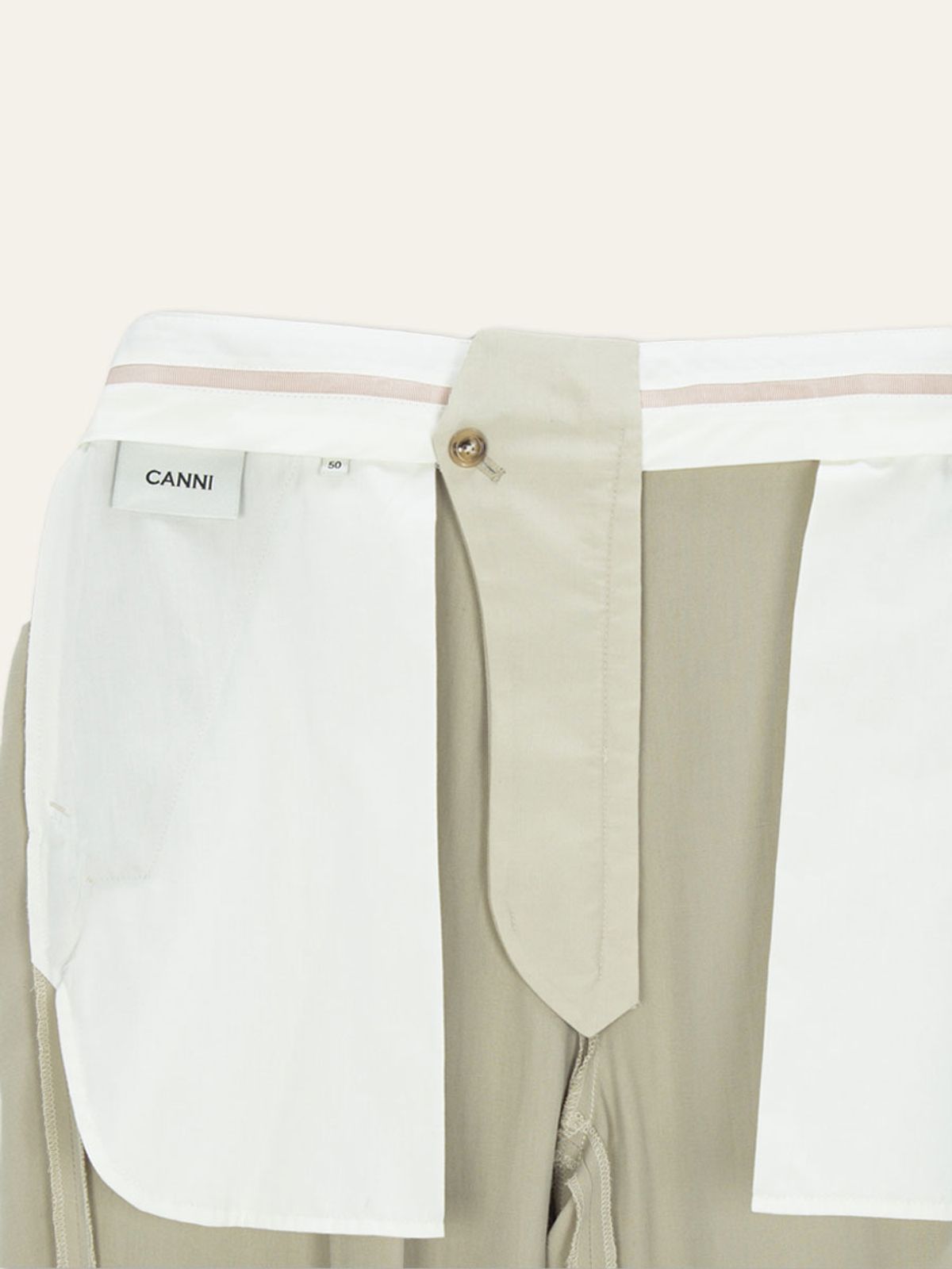 카니(CANNI) IN BELT WIDE PANTS(Beige)