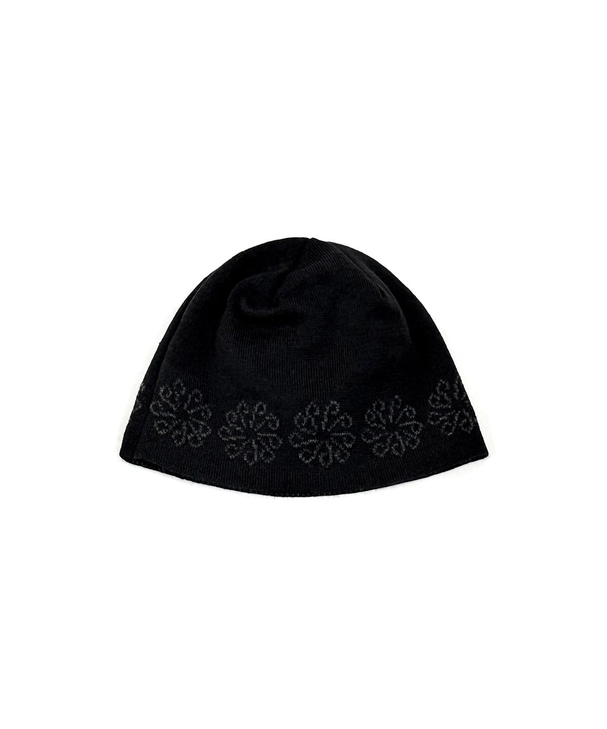 9999아카이브(9999ARCHIVE) Linking Flower Jacquard Beanie