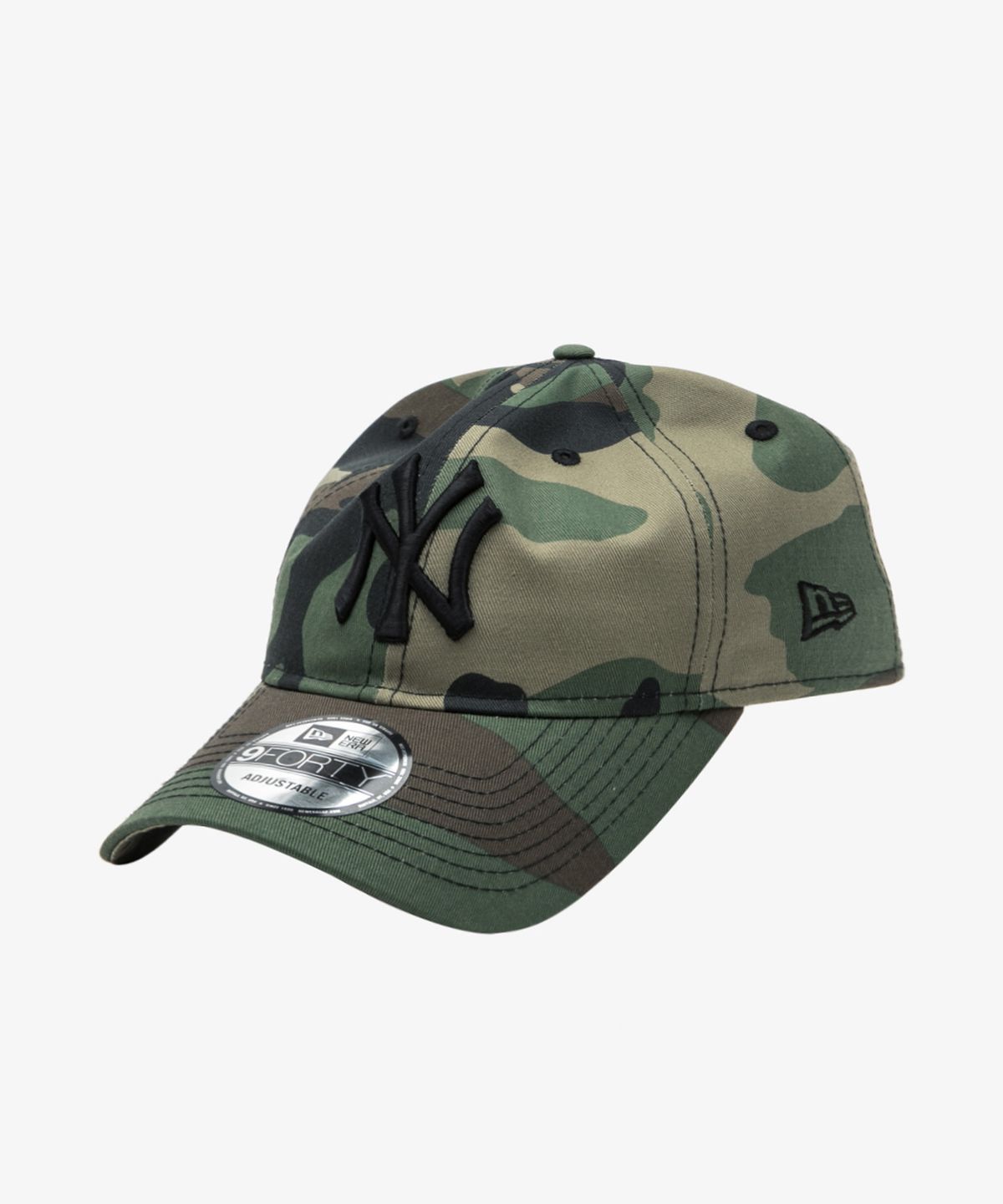 뉴에라(NEW ERA) MLB 뉴욕 양키스 베이직 카모 언스트럭쳐 볼캡 우드랜드 카모