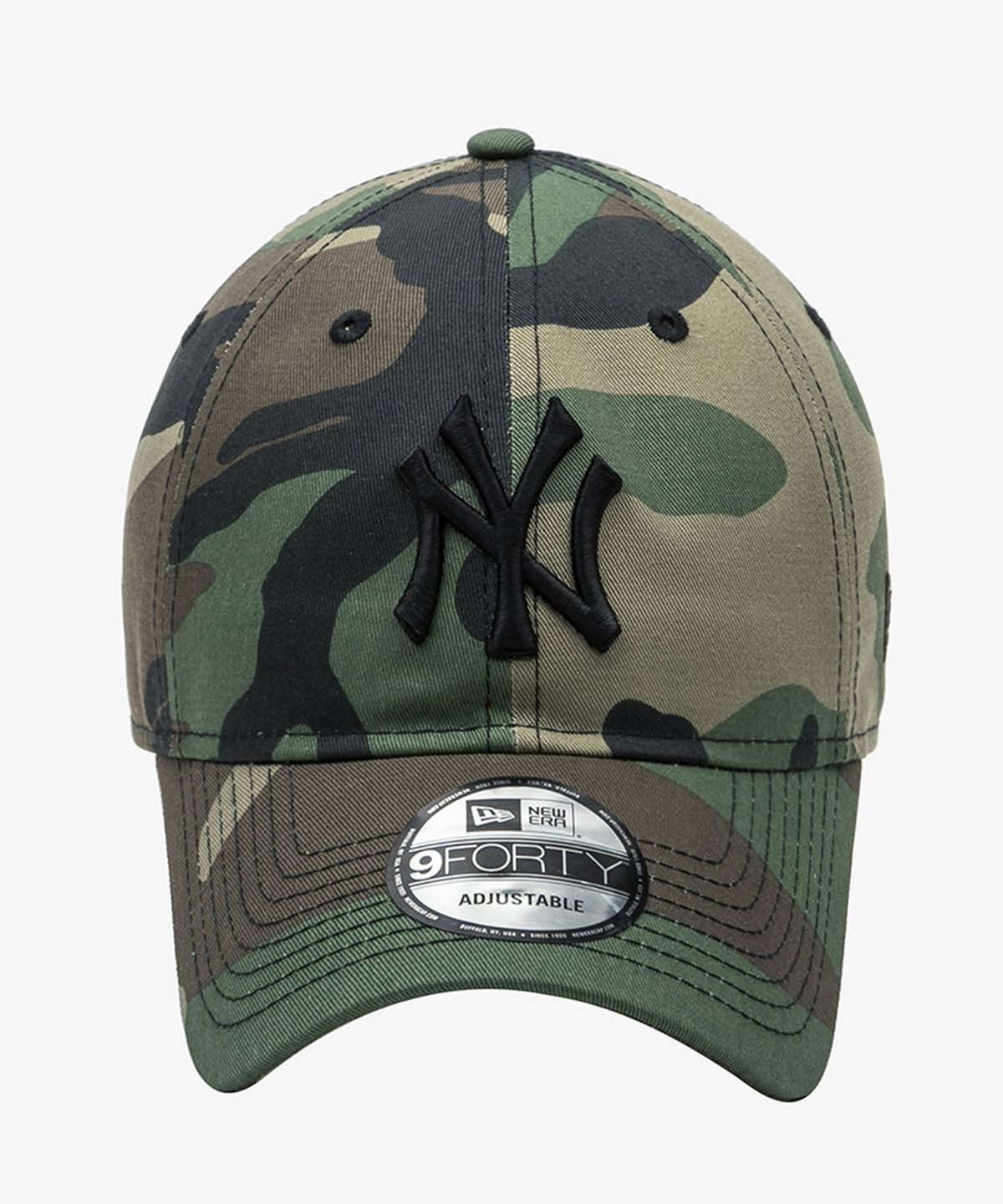 뉴에라(NEW ERA) MLB 뉴욕 양키스 베이직 카모 언스트럭쳐 볼캡 우드랜드 카모