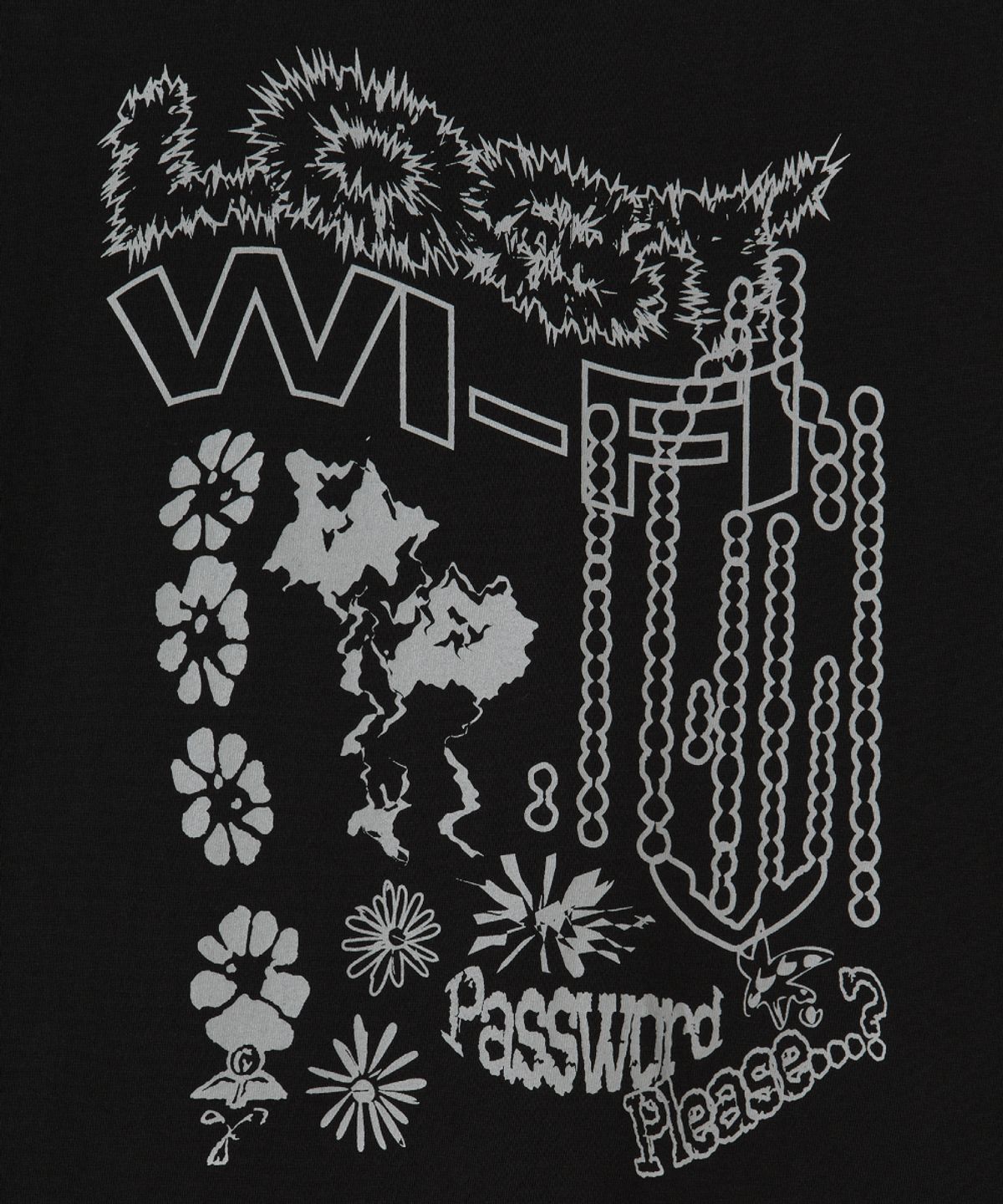 단델(DANDEL) DD lost wifi tee (BLACK)