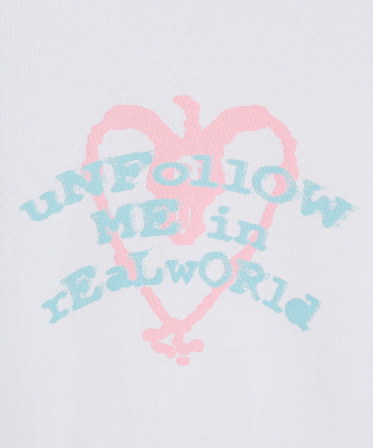 단델(DANDEL) DD unfollow me tee (WHITE)