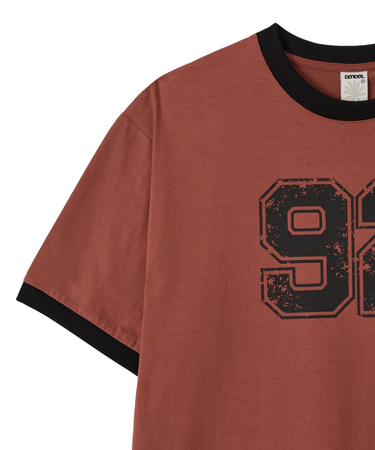 단델(DANDEL) DD 92 cracked ringer tee (RED)