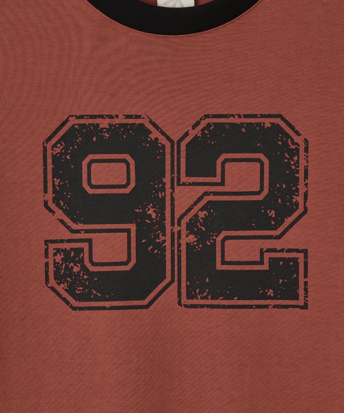 단델(DANDEL) DD 92 cracked ringer tee (RED)