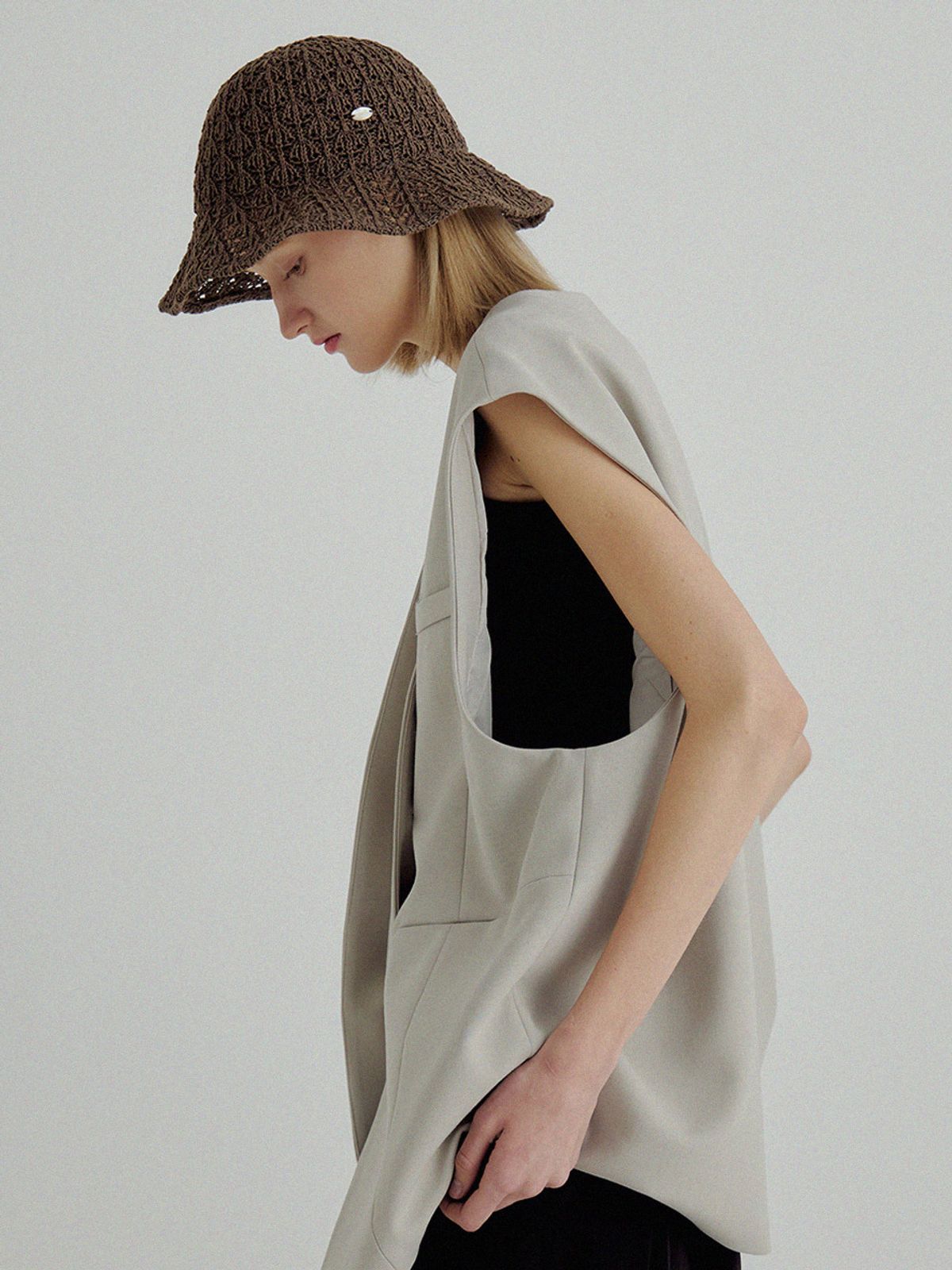 메르헨(MERCHEN) Cliff wave bucket hat_3color