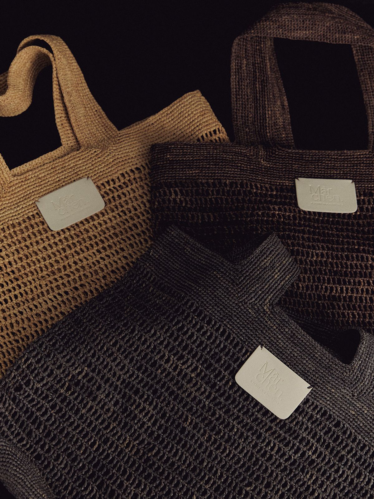 메르헨(MERCHEN) Evotte raffia bag_3color