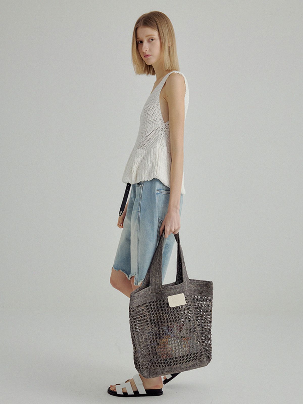 메르헨(MERCHEN) Evotte raffia bag_3color