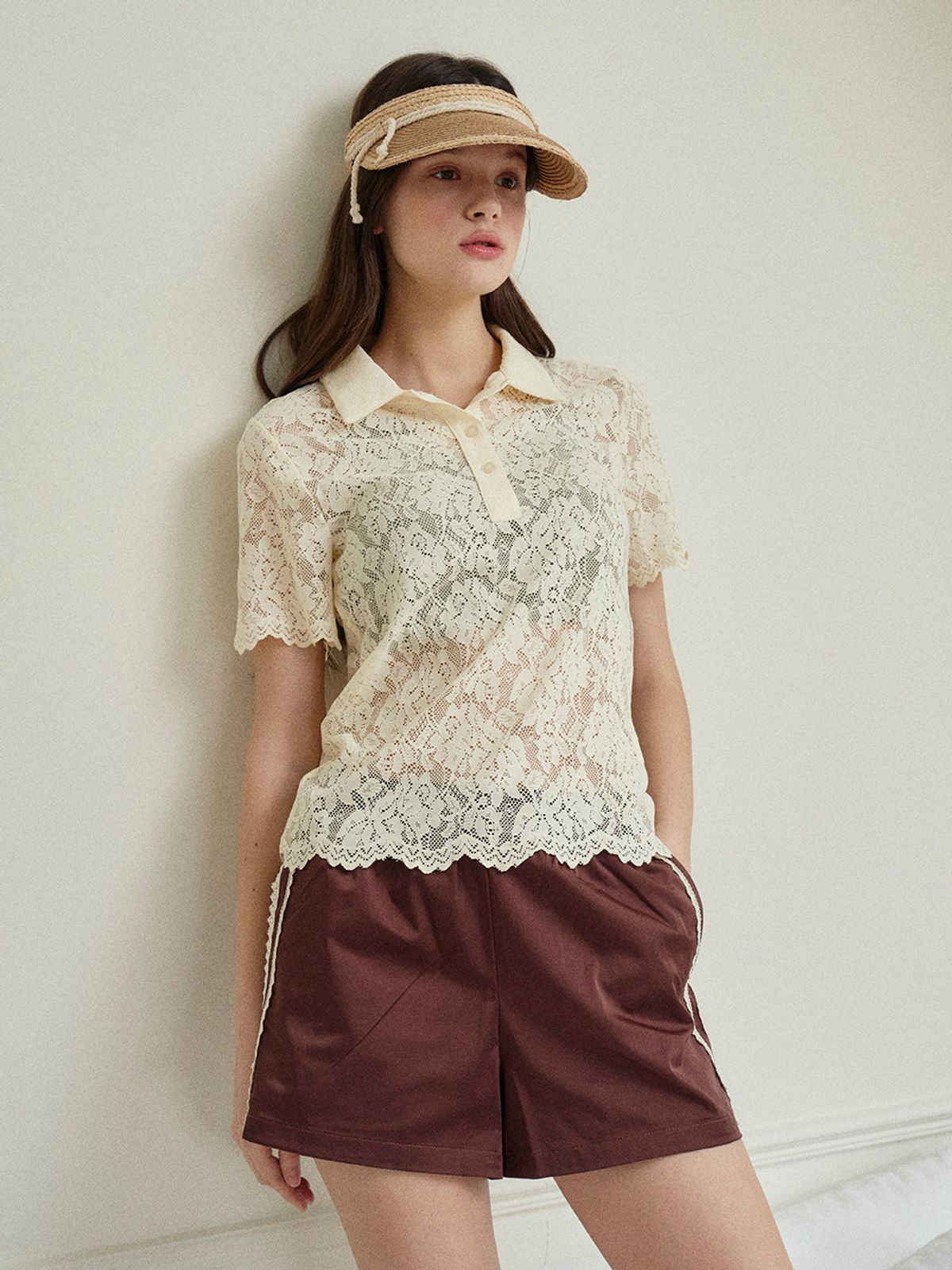 메르헨(MERCHEN) Joel rope sun visor_2color