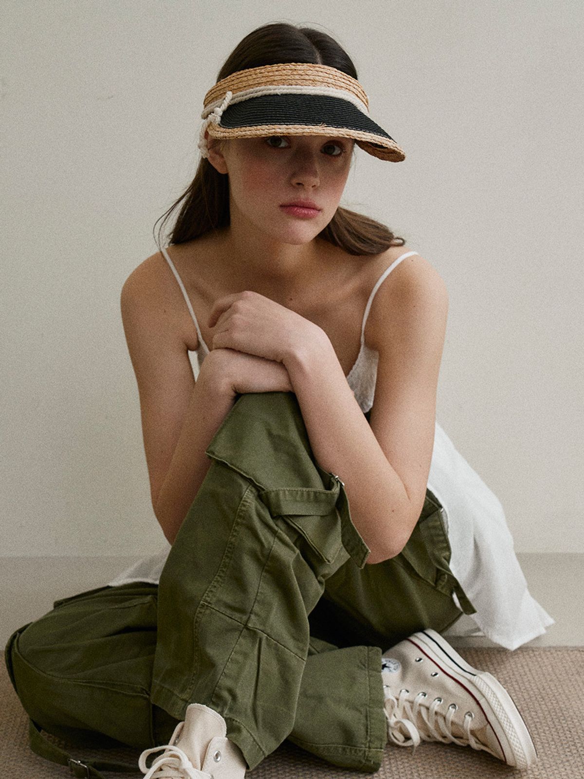 메르헨(MERCHEN) Joel rope sun visor_2color
