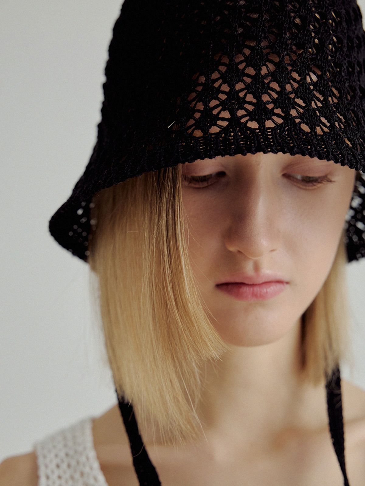 메르헨(MERCHEN) Lasa punching bonnet hat_3color