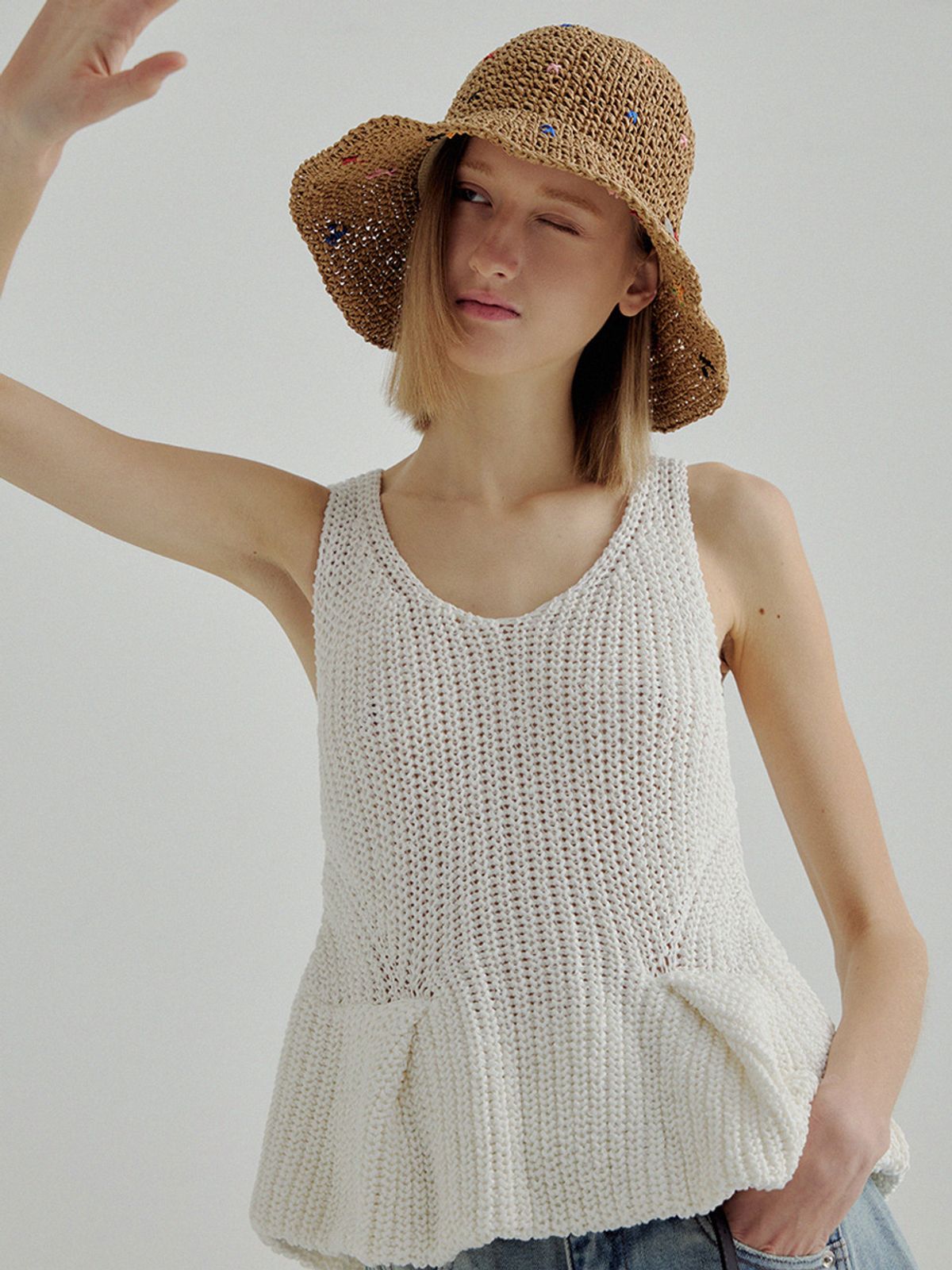 메르헨(MERCHEN) Yumi bucket hat_2color
