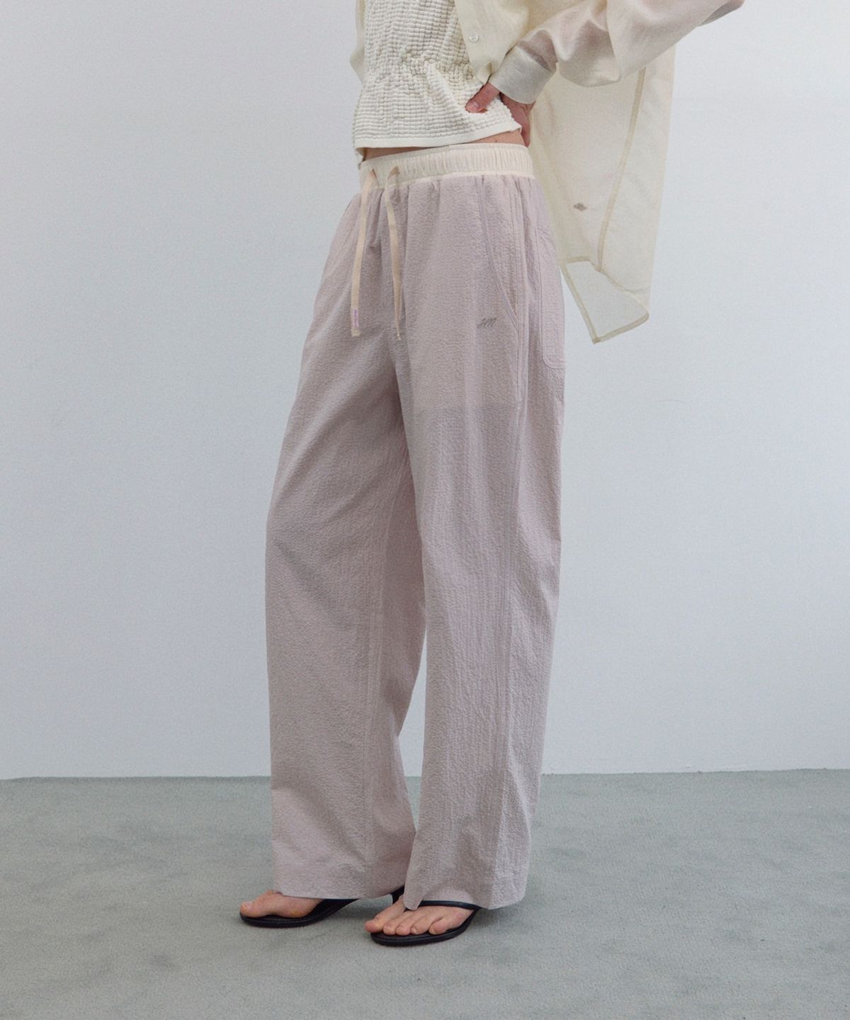 하네(HANE) [기장선택]스플릿 시어서커 팬츠 5Color