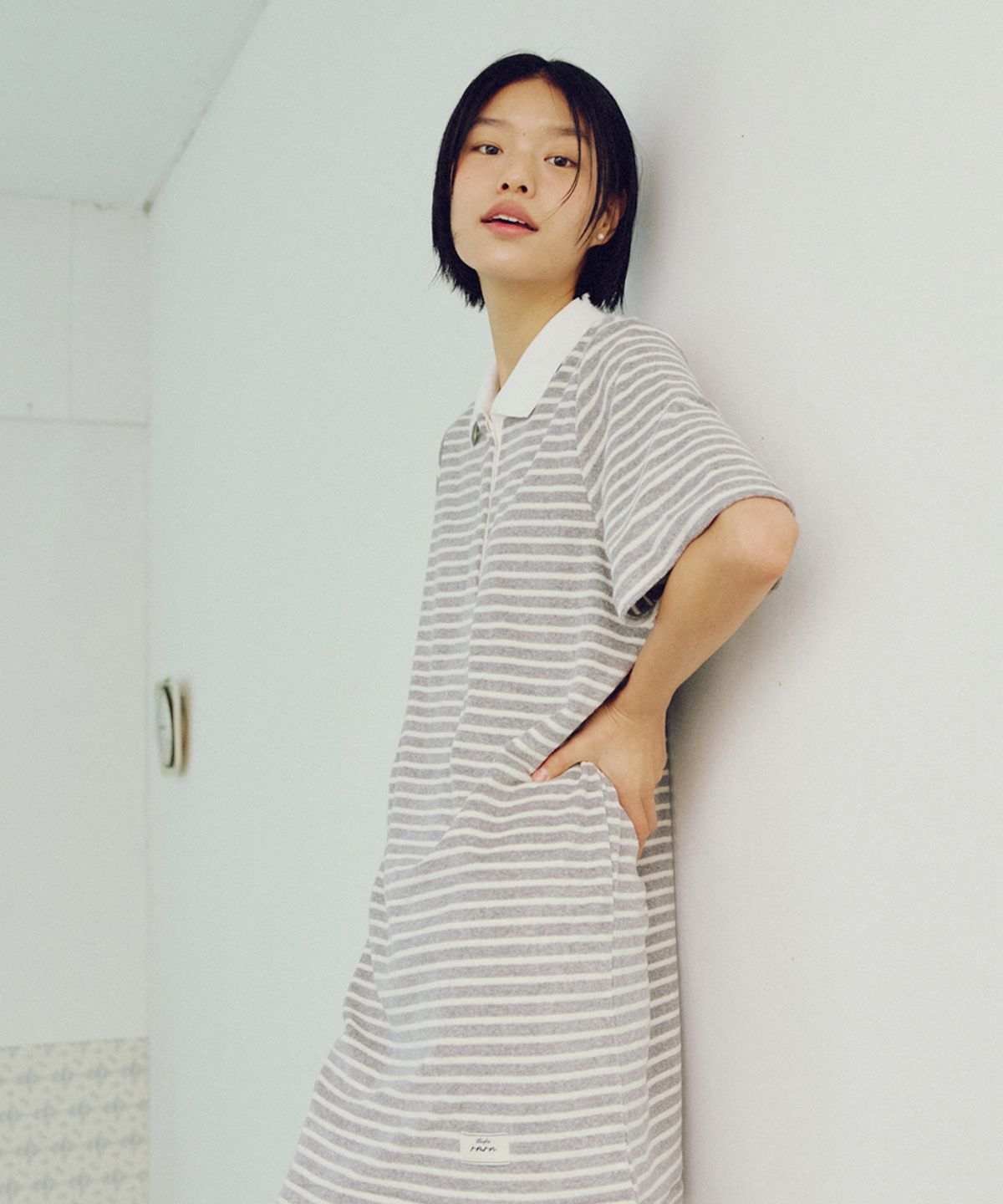 알엠알엔(RMRN) R STRIPE TERRY ONEPIECE