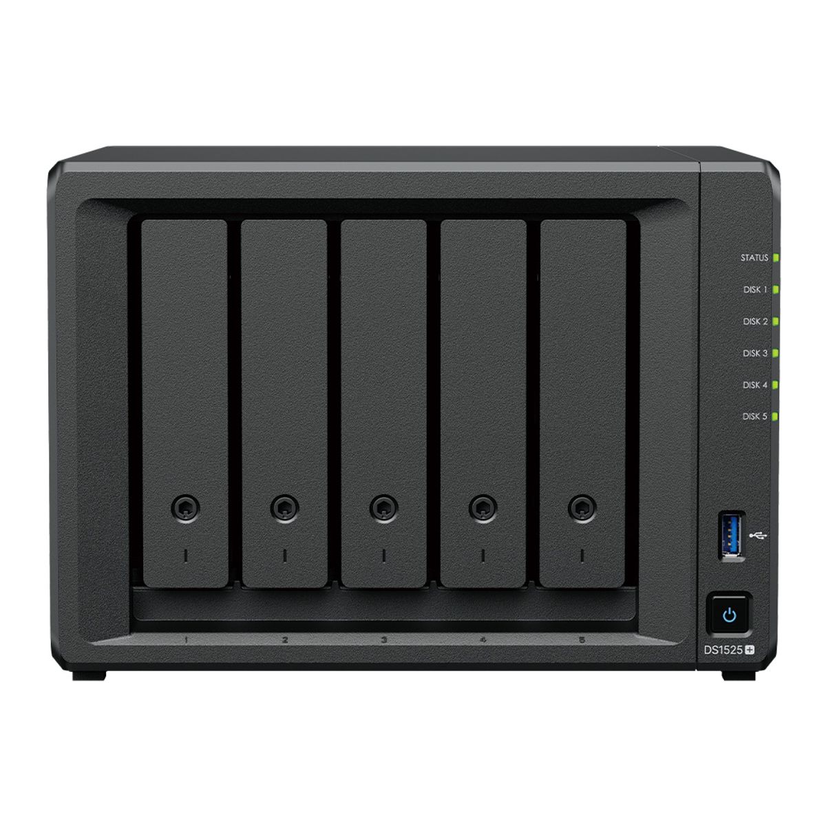 시놀로지(SYNOLOGY) 나스 DS1525+ 10TB (2TBx5) 5베이 HAT3300 HDD 포함