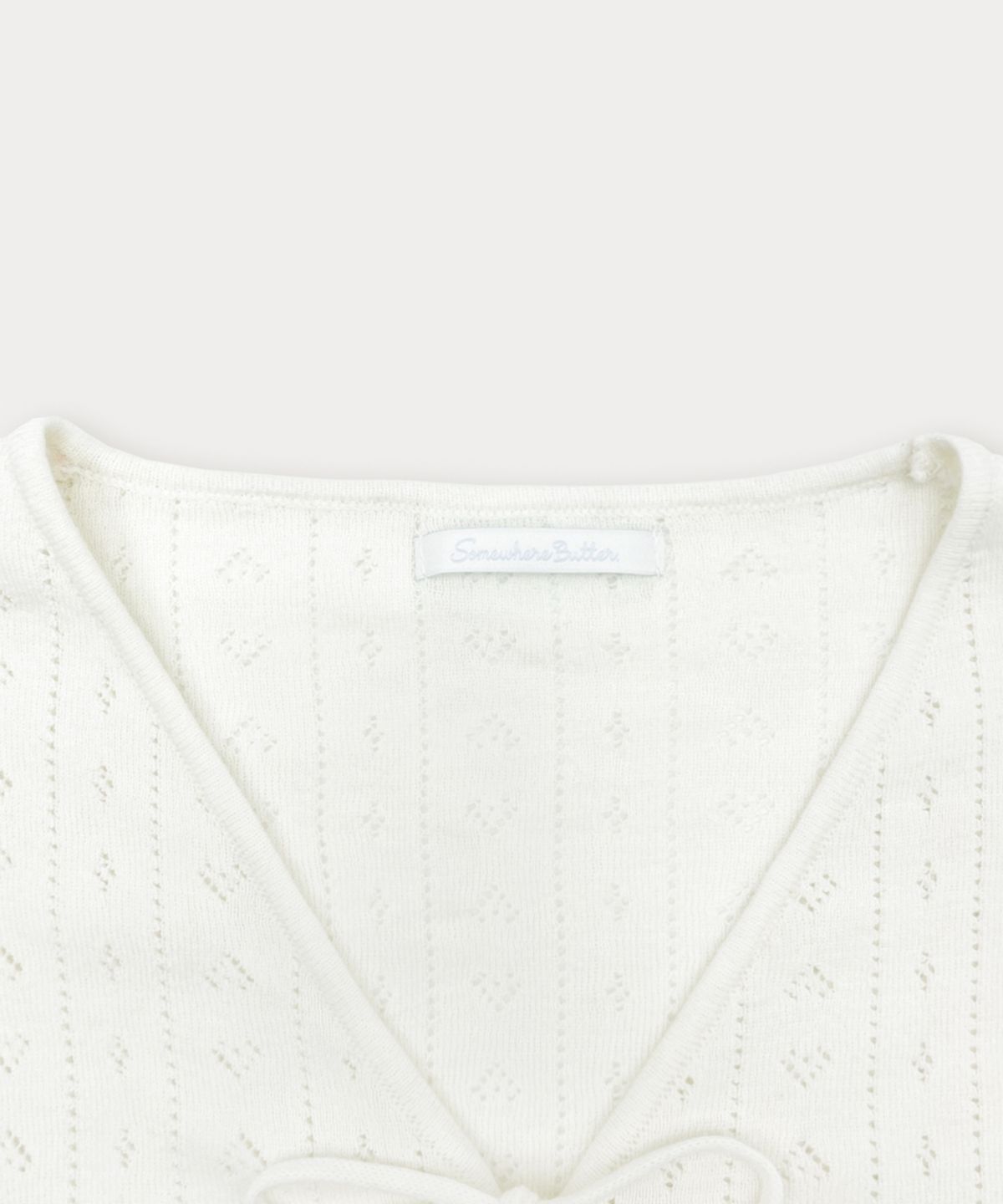 썸웨어버터(SOMEWHEREBUTTER) Sweetie Skashi Cardigan - Ivory