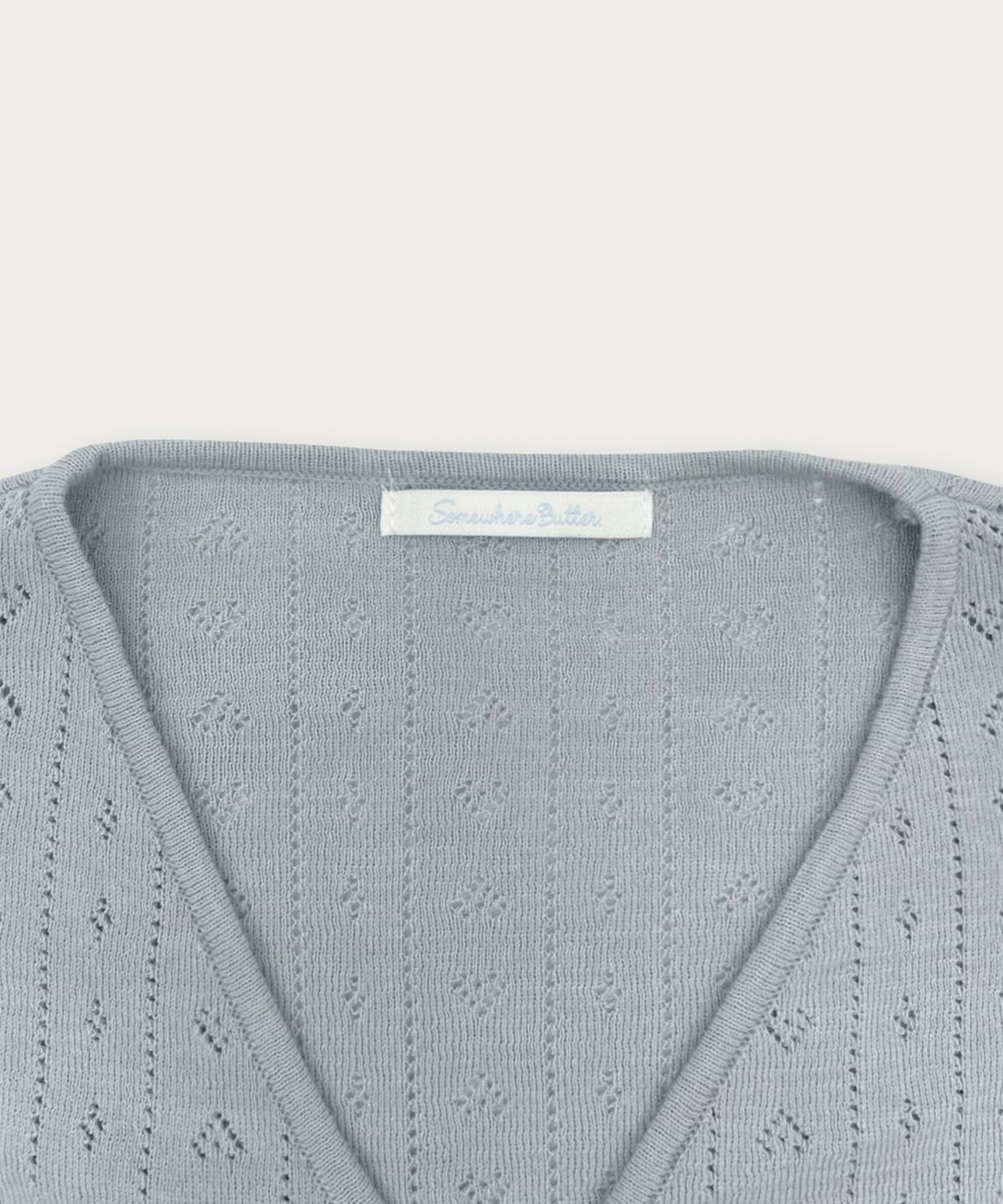 썸웨어버터(SOMEWHEREBUTTER) Sweetie Skashi Cardigan - Light Blue
