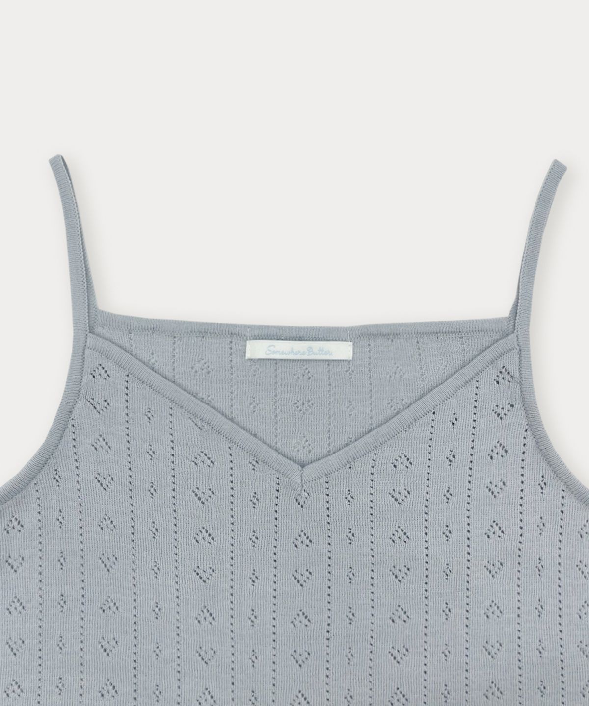 썸웨어버터(SOMEWHEREBUTTER) Sweetie Skashi Knit Dress - Light Blue