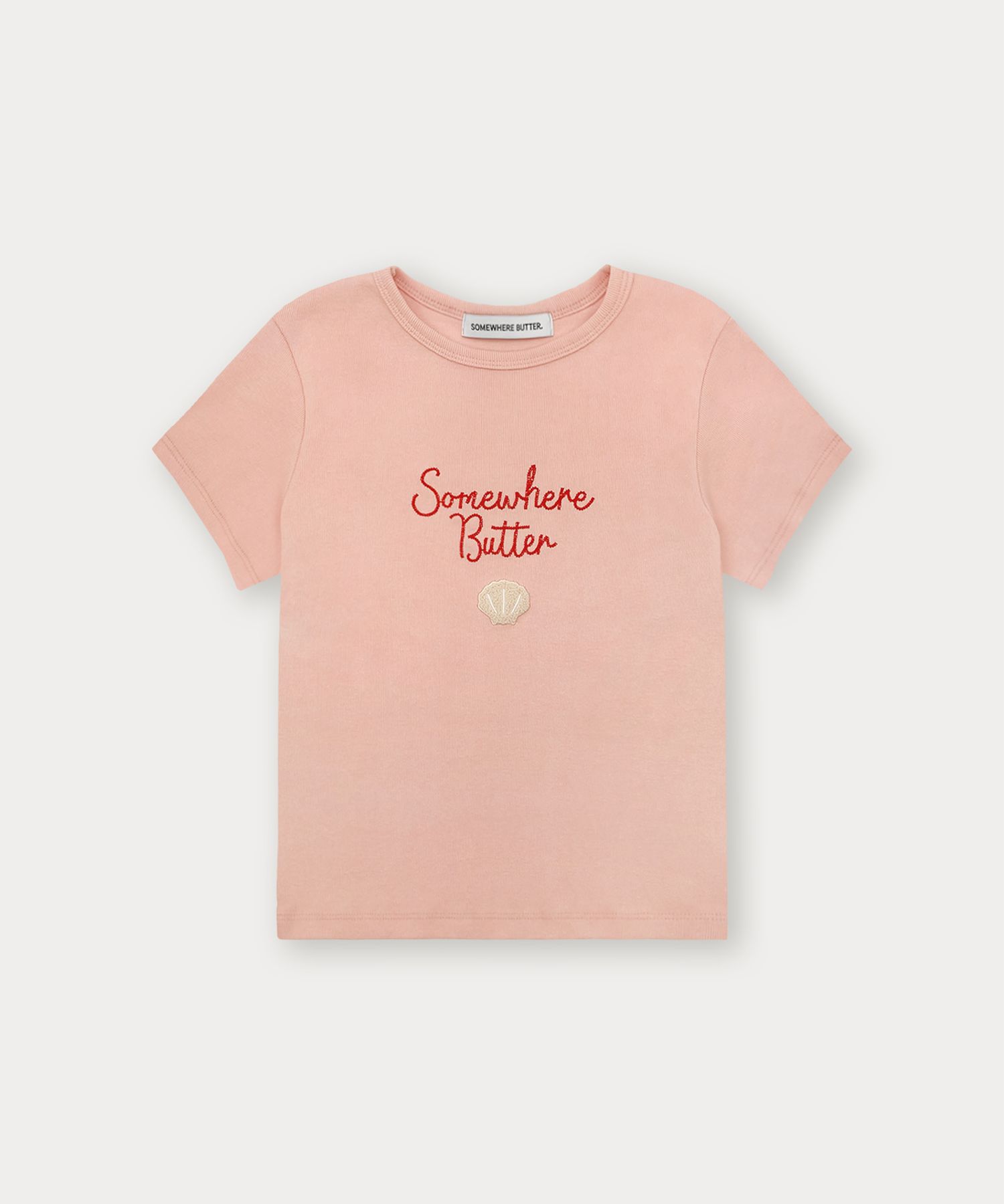 [SOMEWHERE BUTTER]★25SS★韓国人気★Boucle Shell Logo Top MUSINSA公式 | SOMEWHEREBUTTER Boucle Shell Logo Top - Pink