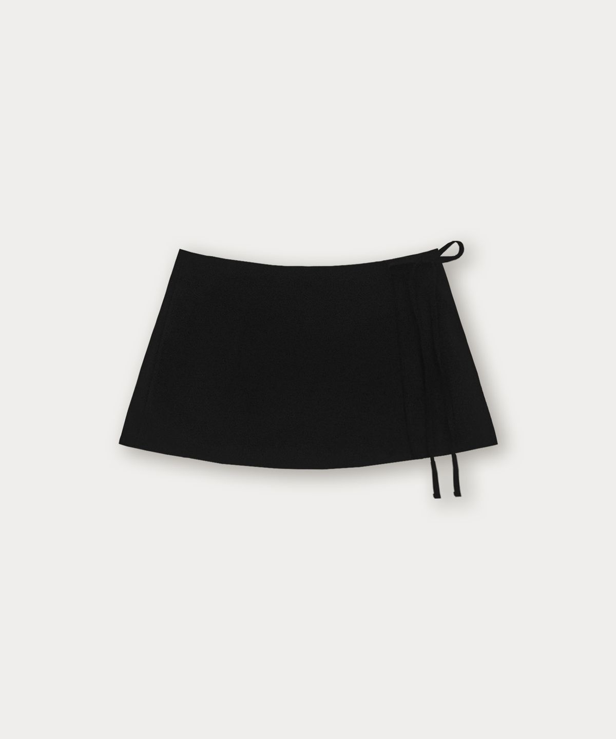 썸웨어버터(SOMEWHEREBUTTER) Biker Layered Skirt Pants - Black