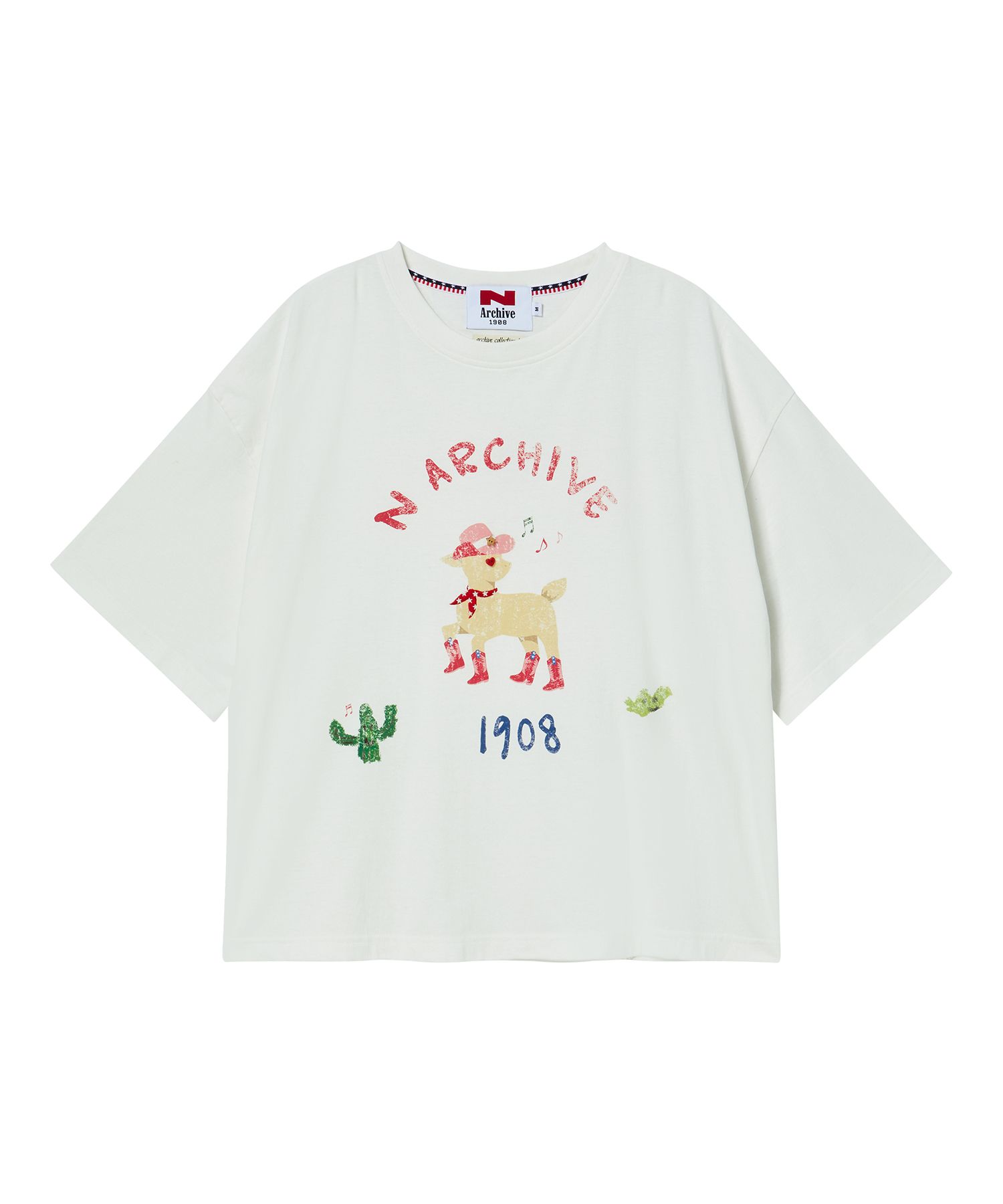 beyondclosetのHand Print Detail Cotton Short Sleeve T-Shirt MUSINSA | BEYOND CLOSET [COLLECTION LINE] Hand Print Detail