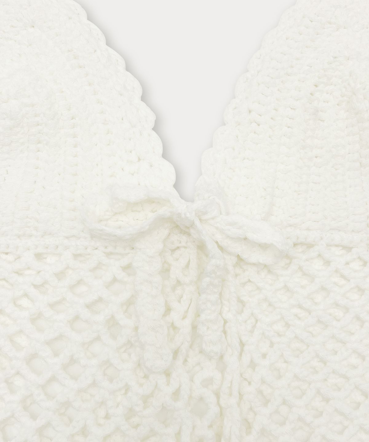 썸웨어버터(SOMEWHEREBUTTER) Handmade Mesh Knit Bikini - Ivory