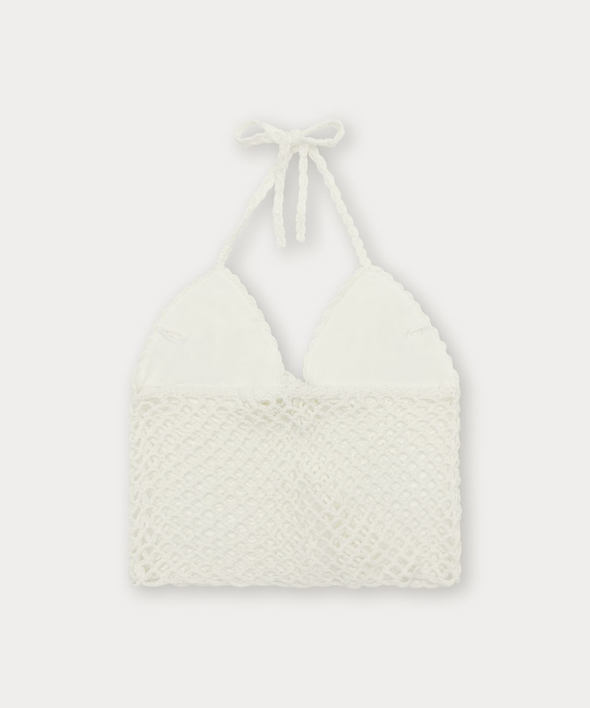 썸웨어버터(SOMEWHEREBUTTER) Handmade Mesh Knit Bikini - Ivory