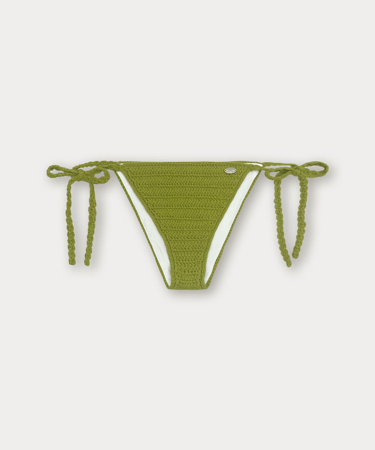 썸웨어버터(SOMEWHEREBUTTER) Handmade Mesh Knit Bikini - Olive