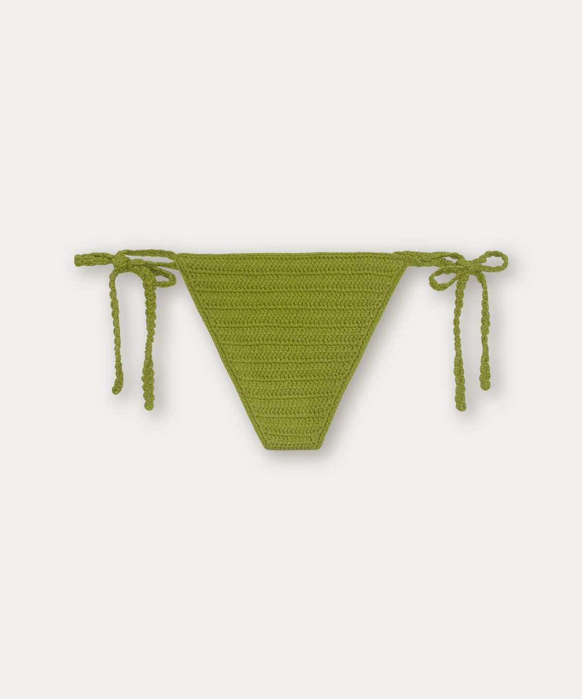 썸웨어버터(SOMEWHEREBUTTER) Handmade Mesh Knit Bikini - Olive