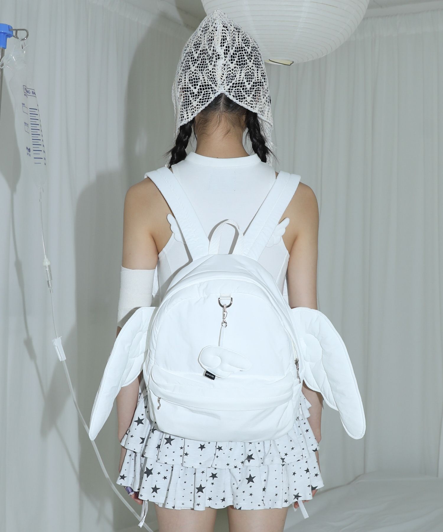 バックパック・リュック CLUT STUDIO 25s Angel Wings Backpack MUSINSA | CLUT STUDIO Angel Wings Backpack - White