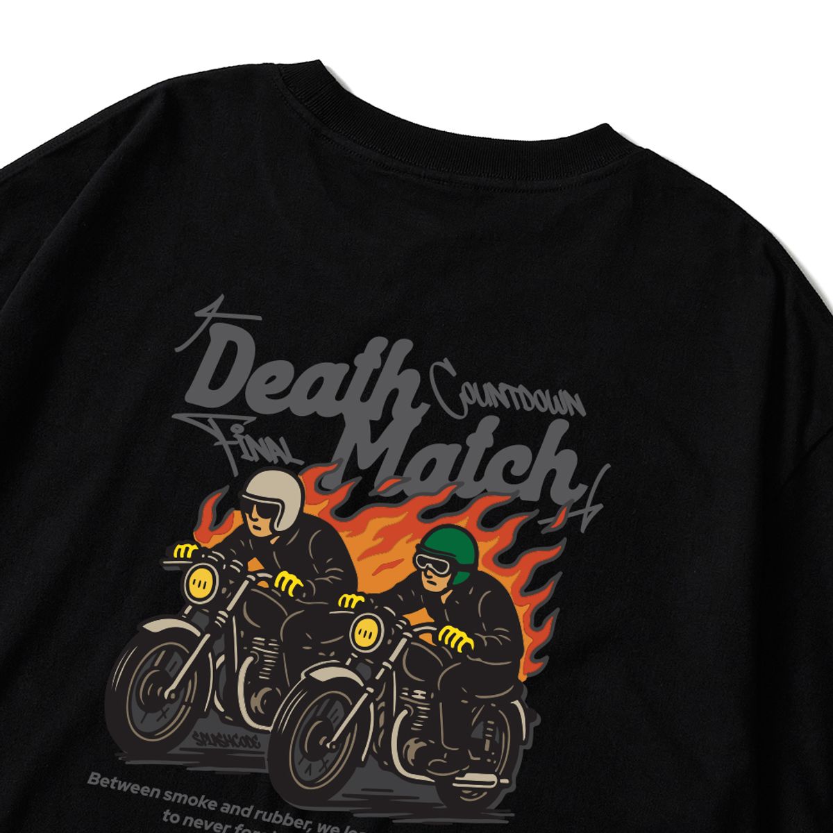 스플래시코드(SPLASHCODE) 반팔 티셔츠 블랙 - 데스매치(Death Match)