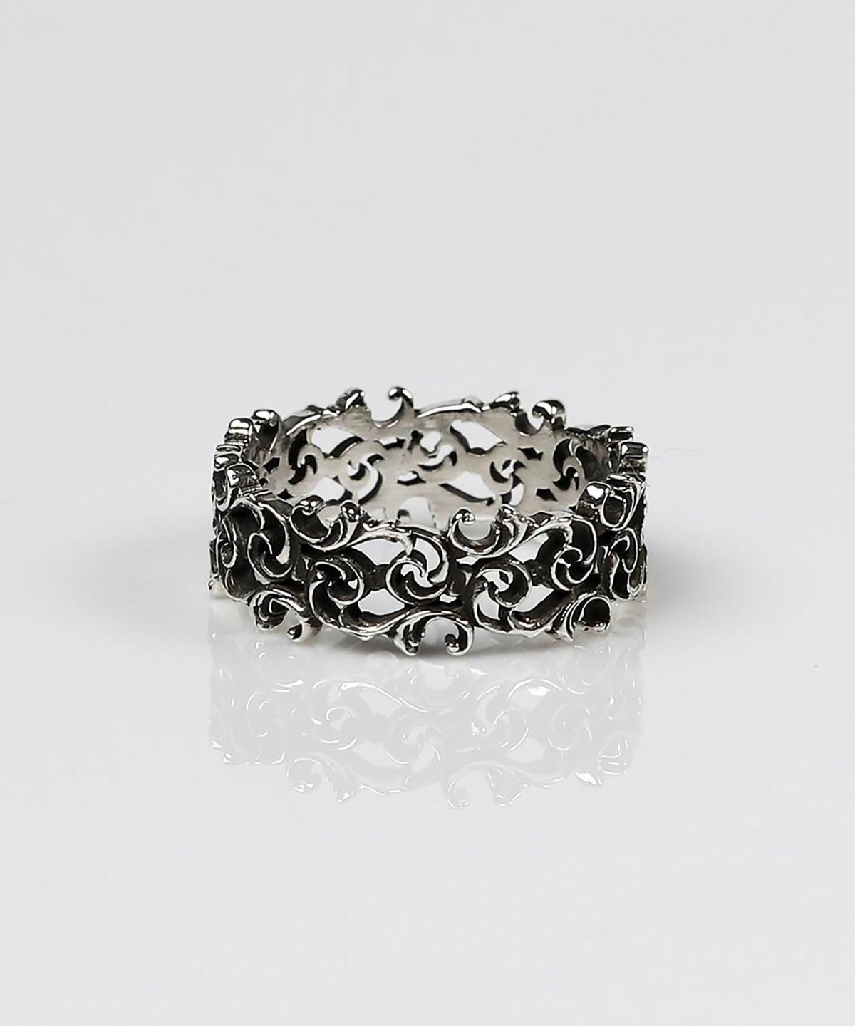 어드레스669(ADDRESS669) Baroque Frame Ring #4_GRAY
