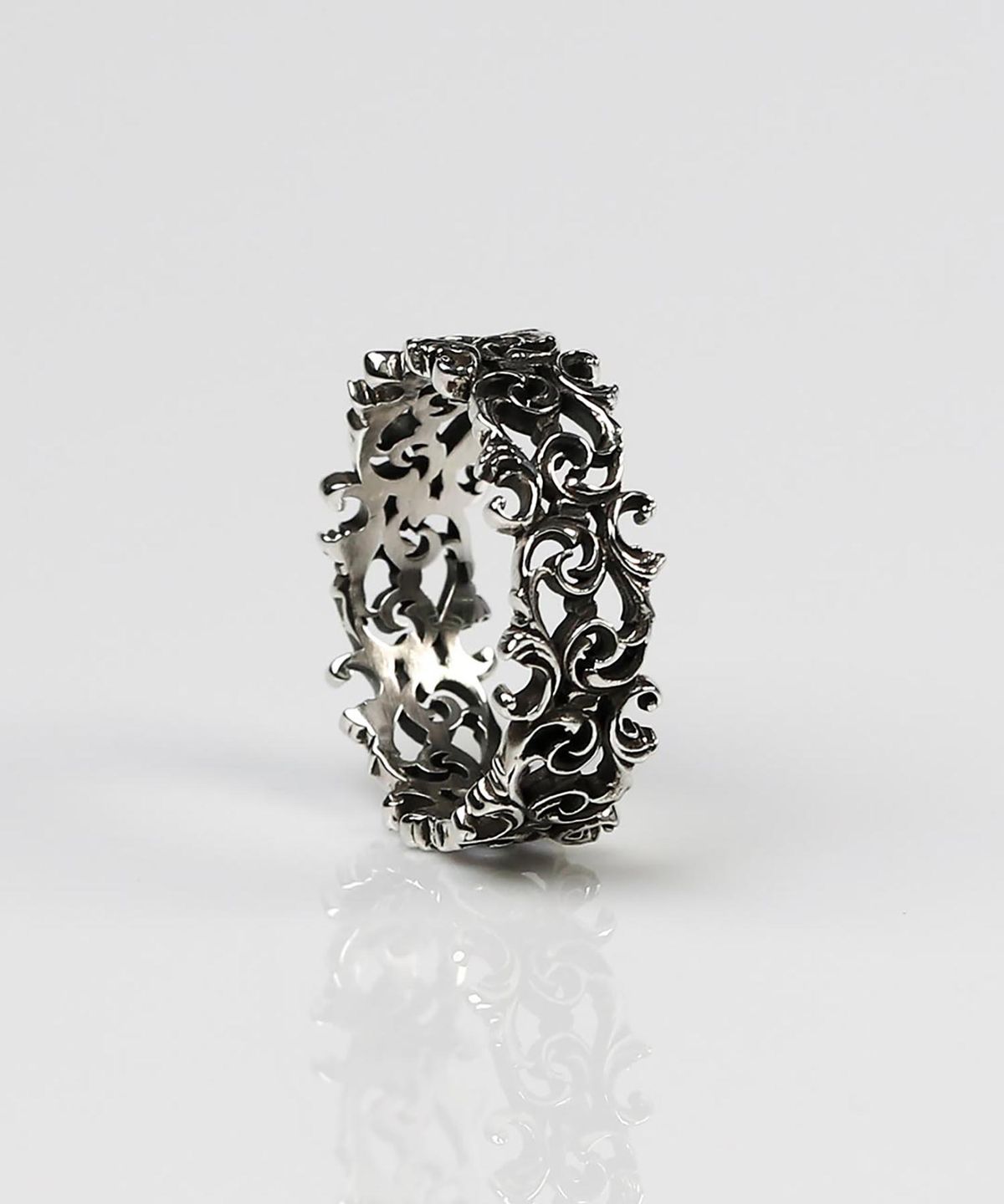 어드레스669(ADDRESS669) Baroque Frame Ring #4_GRAY