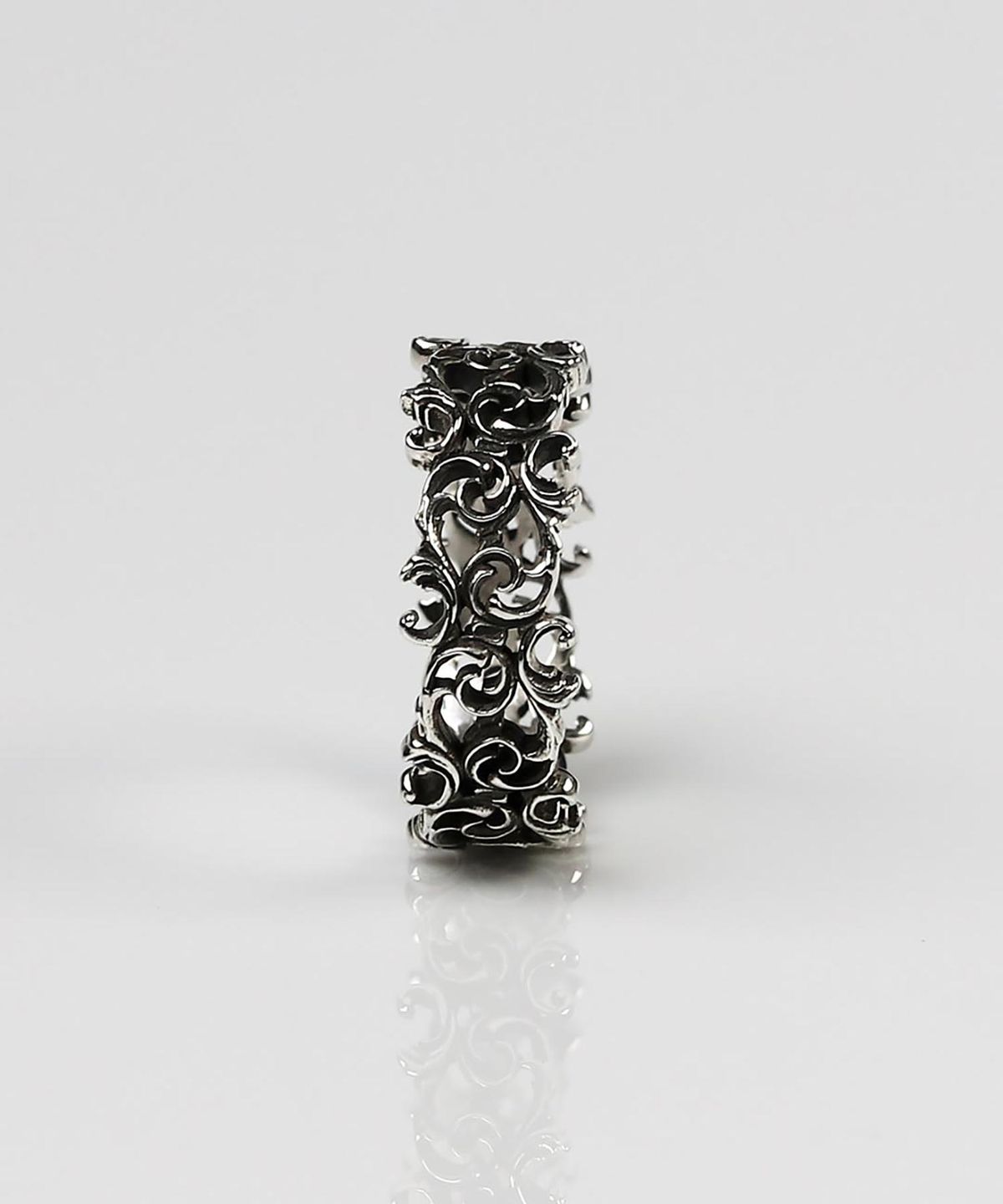 어드레스669(ADDRESS669) Baroque Frame Ring #4_GRAY