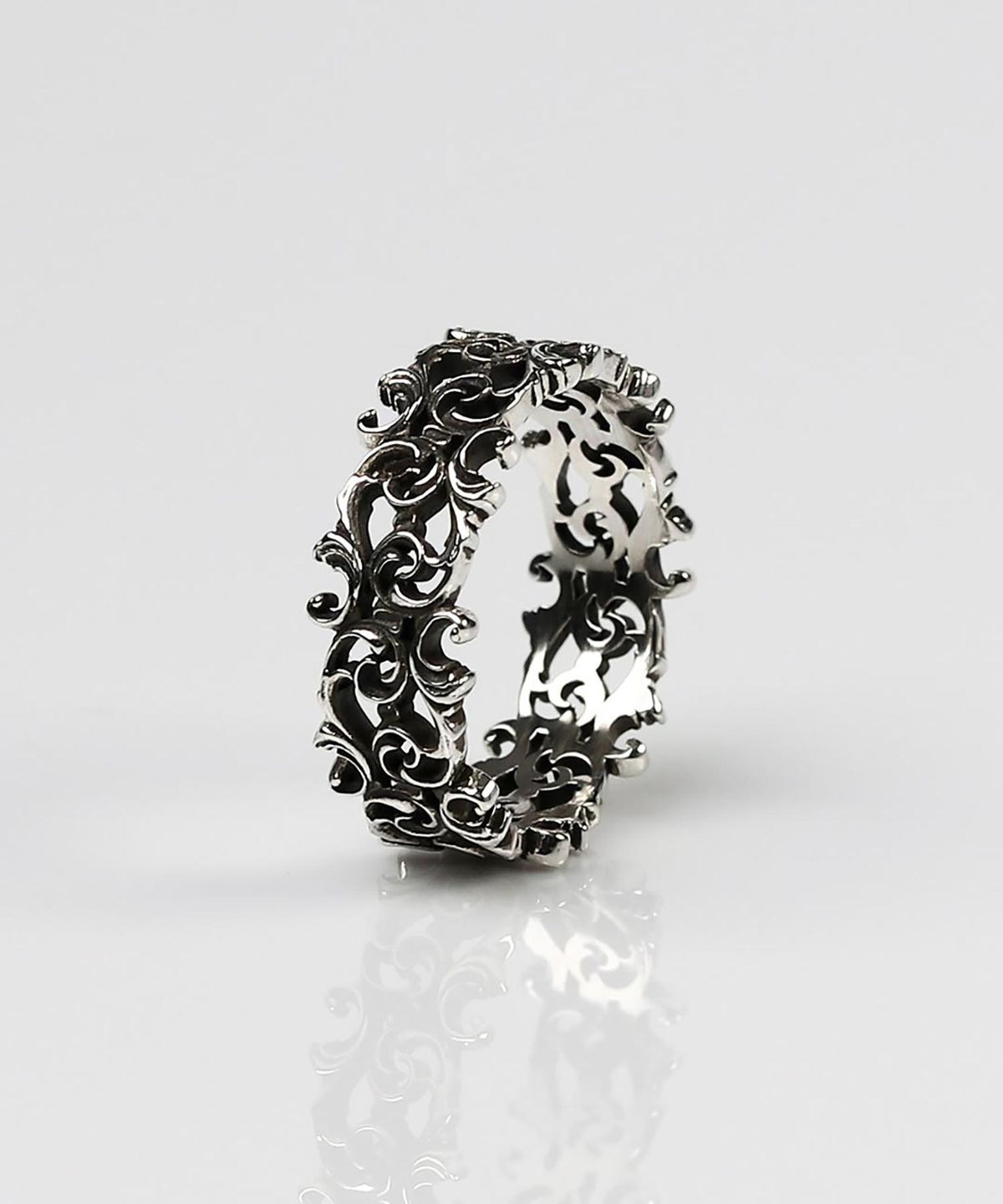 어드레스669(ADDRESS669) Baroque Frame Ring #4_GRAY