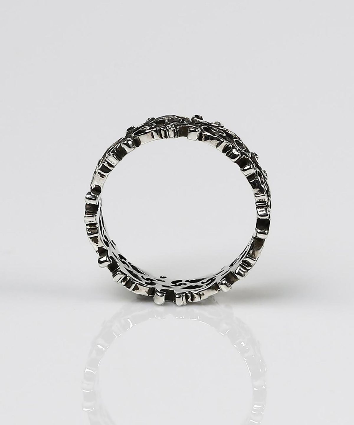 어드레스669(ADDRESS669) Baroque Frame Ring #4_GRAY