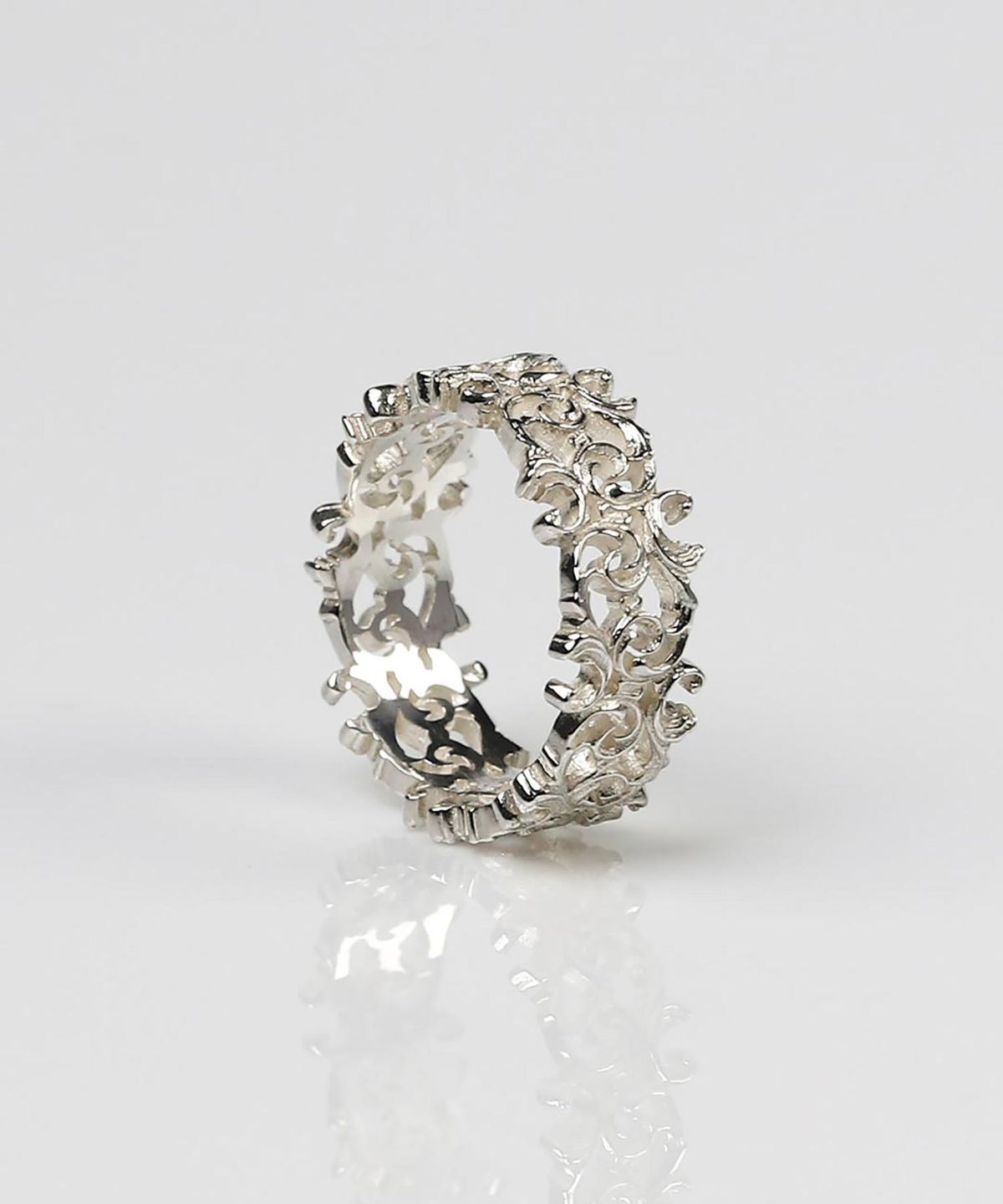 어드레스669(ADDRESS669) Baroque Frame Ring #4_SILVER