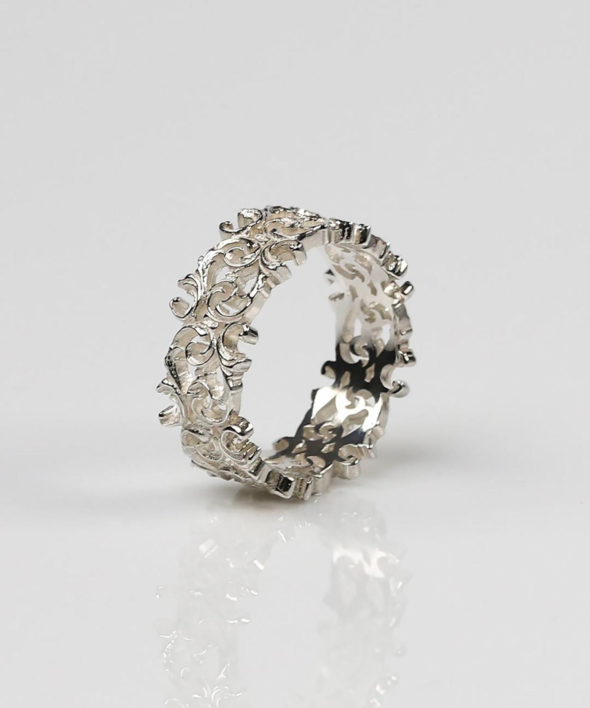 어드레스669(ADDRESS669) Baroque Frame Ring #4_SILVER