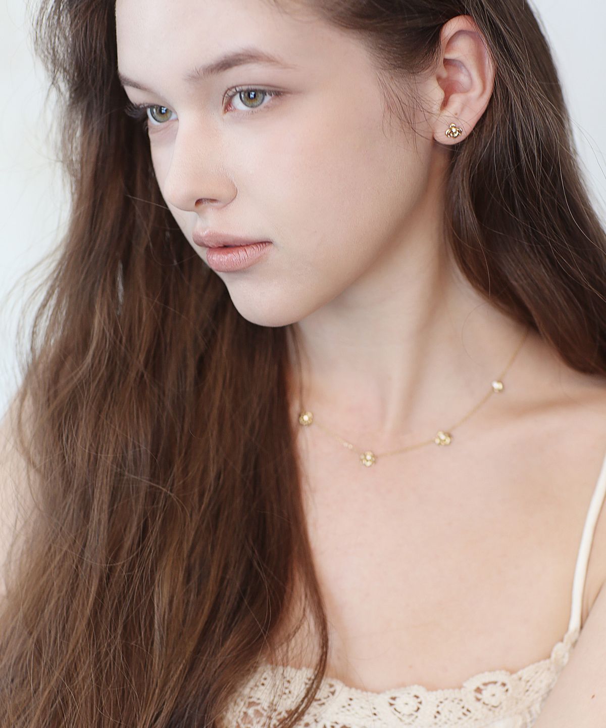 트렌카디즘(TRENCADISM) 마틴 귀걸이 14K 골드 이어링 MARTIN_Earring_MTE75FLS