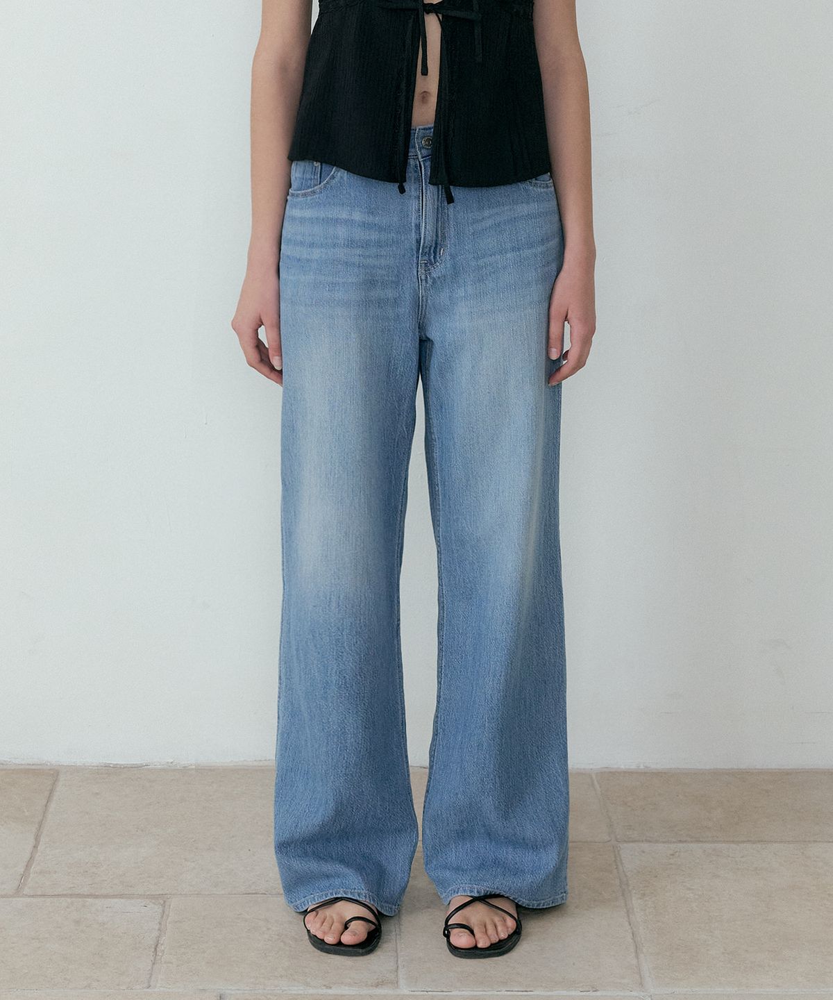 루시르주(LUCIR ZU) Washed Loose Jeans (blue)