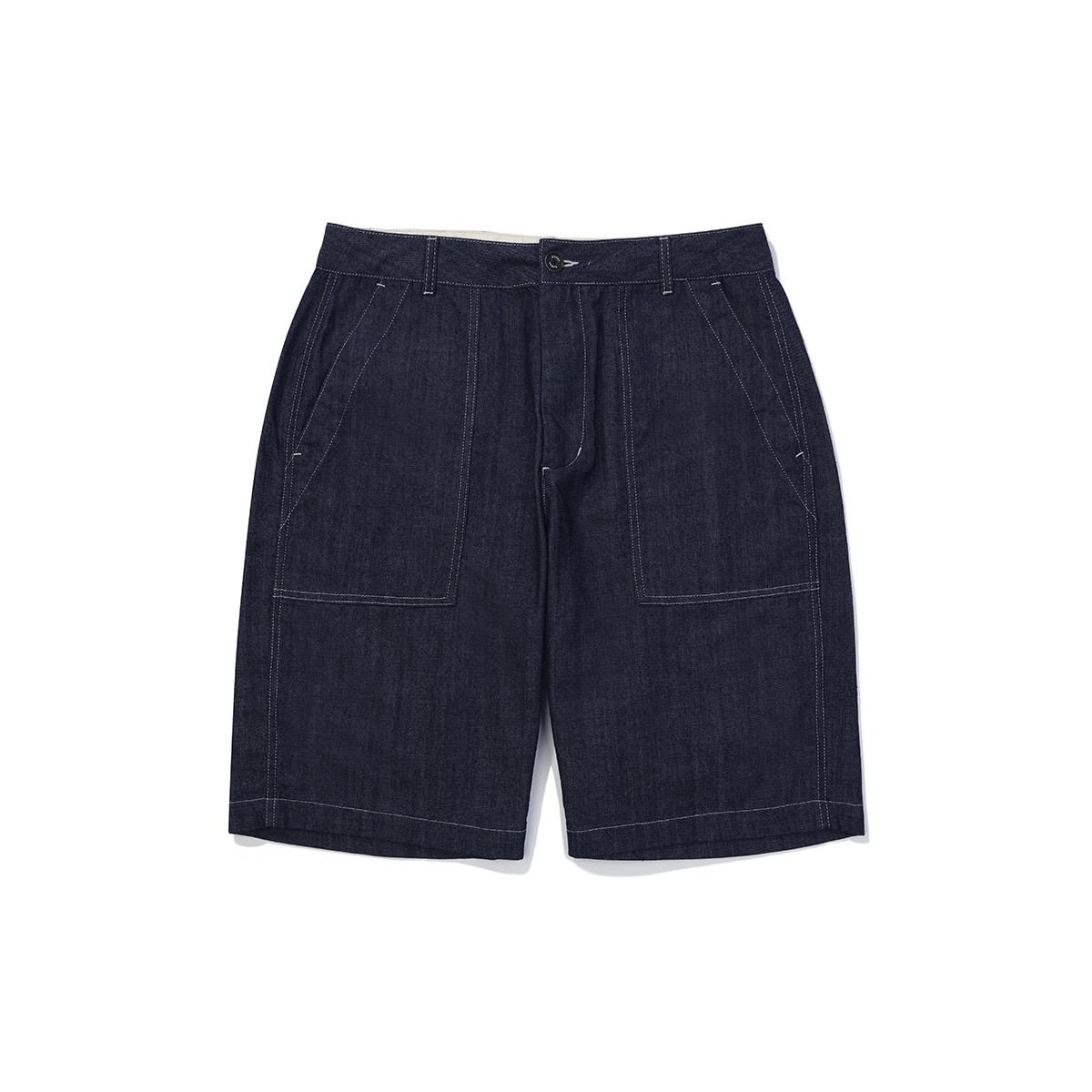 코닥(KODAK) 6부 스티치 워싱 데님 반바지 NAVY