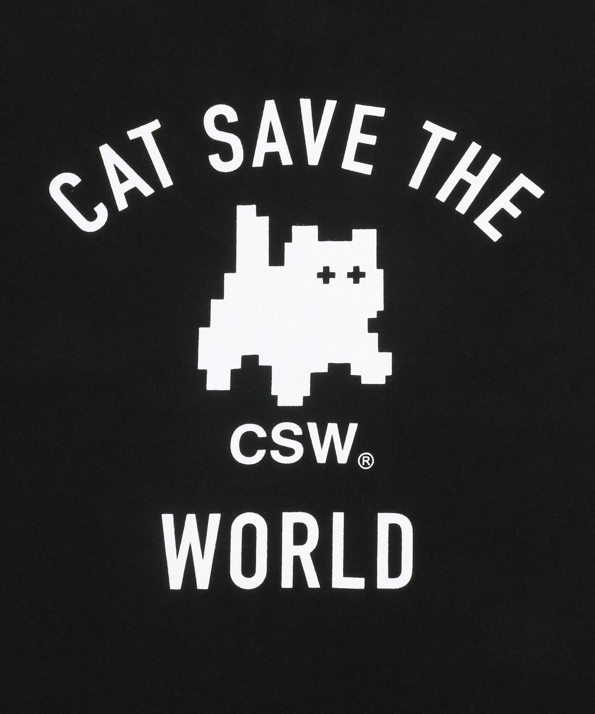 캣세이브더월드(CATSAVETHEWORLD) 묘우 시그니처 아트웍 반팔 티 남녀공용 (2컬러)