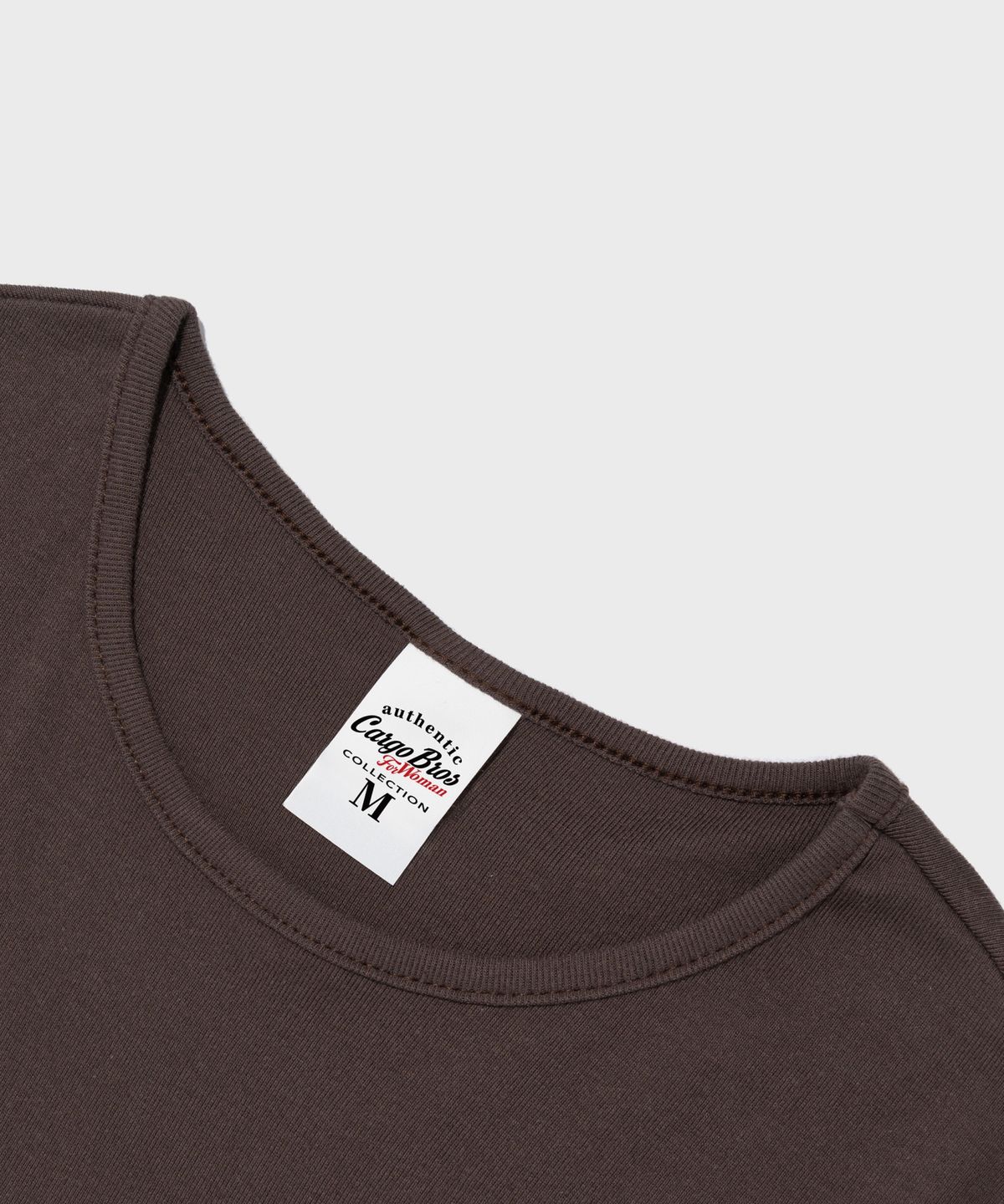 카고브로스 포 우먼(CARGOBROS FOR WOMAN) 카고 우먼즈 숏 반팔 티셔츠 (브라운)