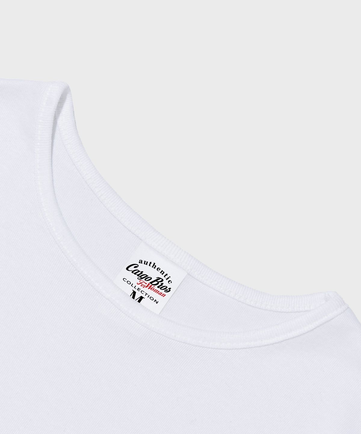 카고브로스 포 우먼(CARGOBROS FOR WOMAN) 카고 우먼즈 숏 반팔 티셔츠 (화이트)