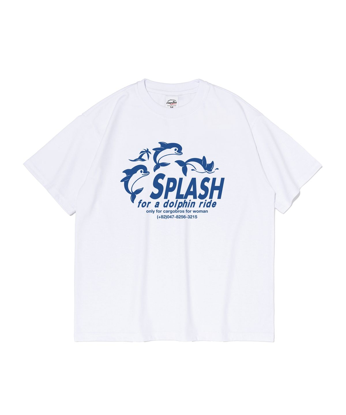카고브로스 포 우먼(CARGOBROS FOR WOMAN) SPLASH 돌핀 반팔 티셔츠 (화이트)