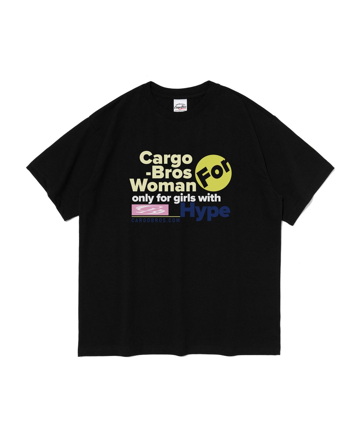 카고브로스 포 우먼(CARGOBROS FOR WOMAN) 하이프 포 우먼 반팔 티셔츠 (블랙)