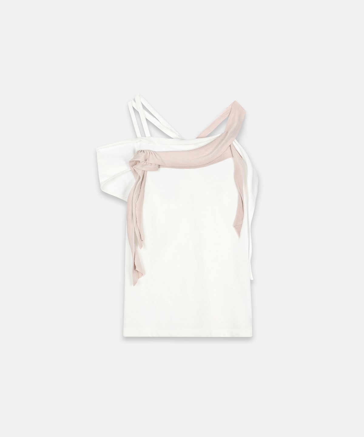나체(NACHE) RAWCUT HALTER SLEEVELESS IVORY