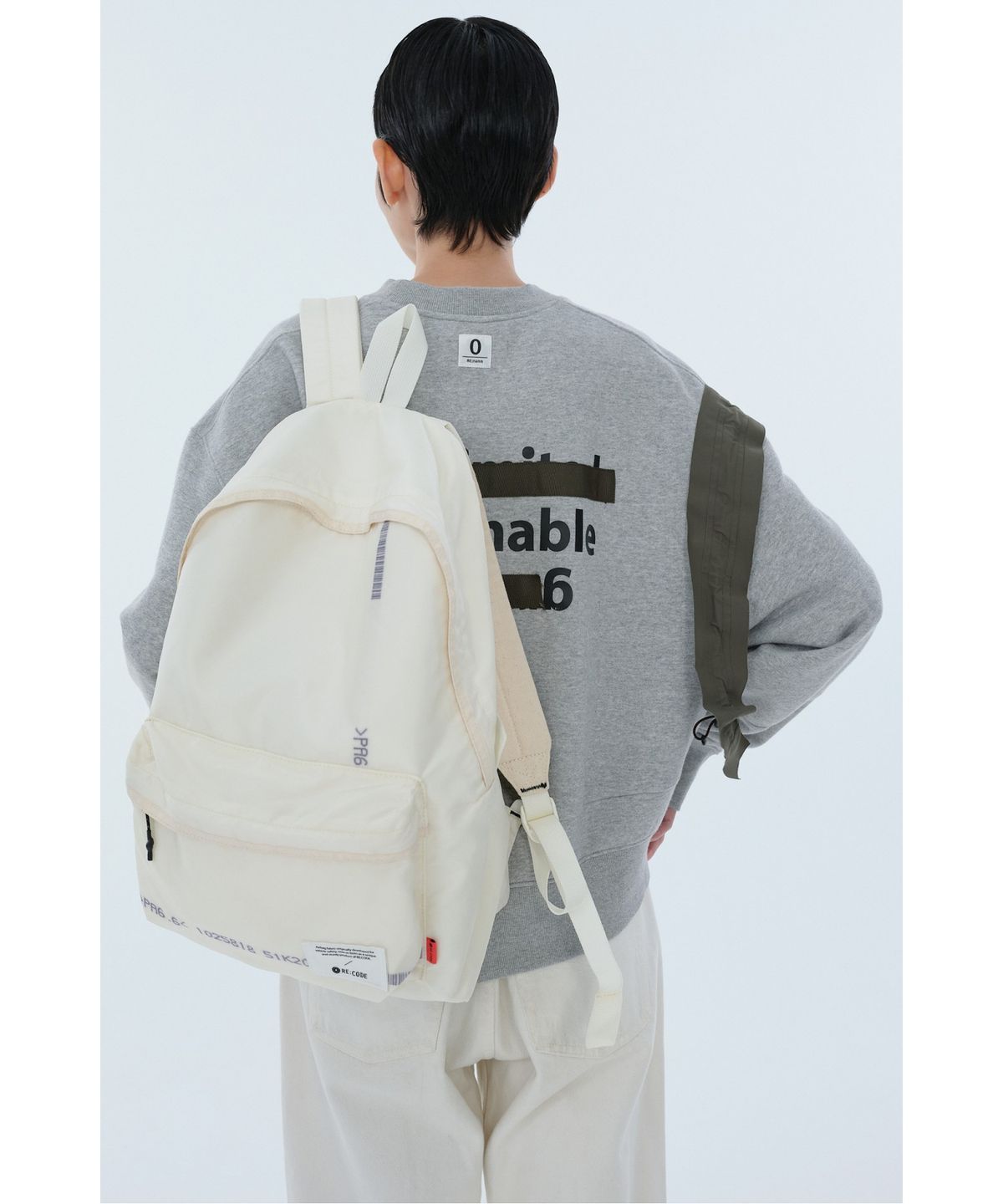 래코드(RECODE) Color Point Airbag One Pocket Backpack(XL)_RYBAA24822IVX